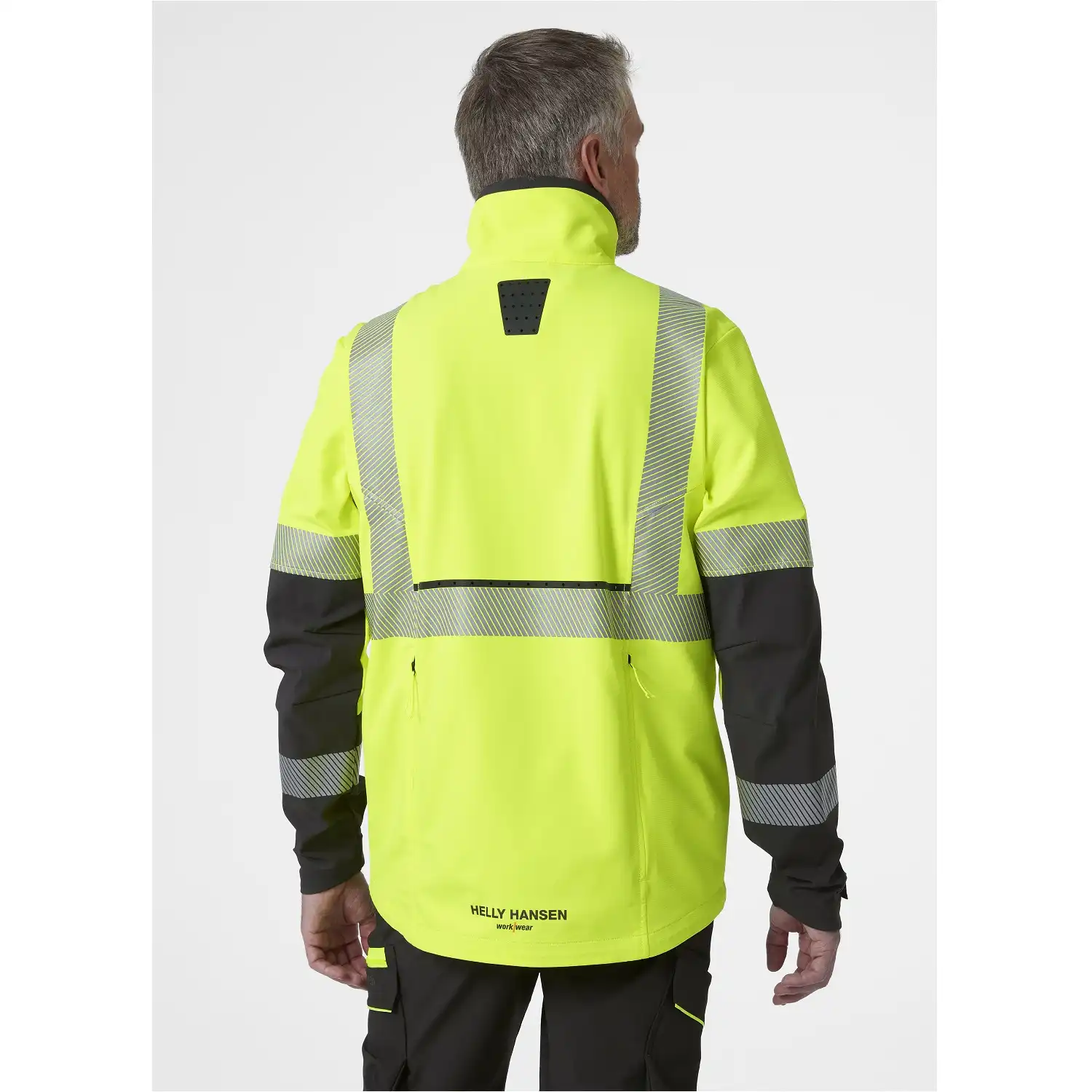 Warnschutz Stretch-Bundjacke ICU BRZ in gelb/schwarz, XL - Thumbnail 4