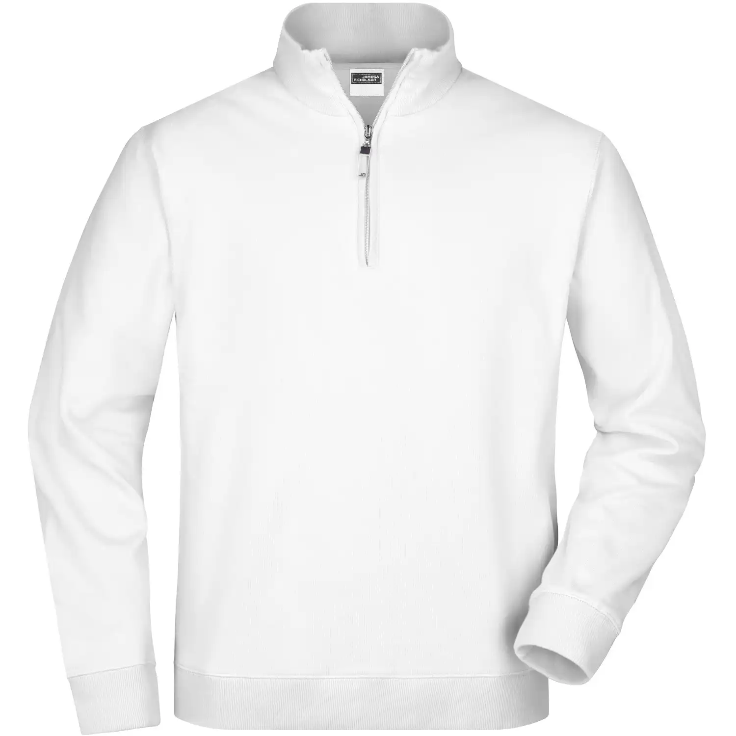 Zip-Sweatshirt "JN352" in white, 3XL - Bild 1