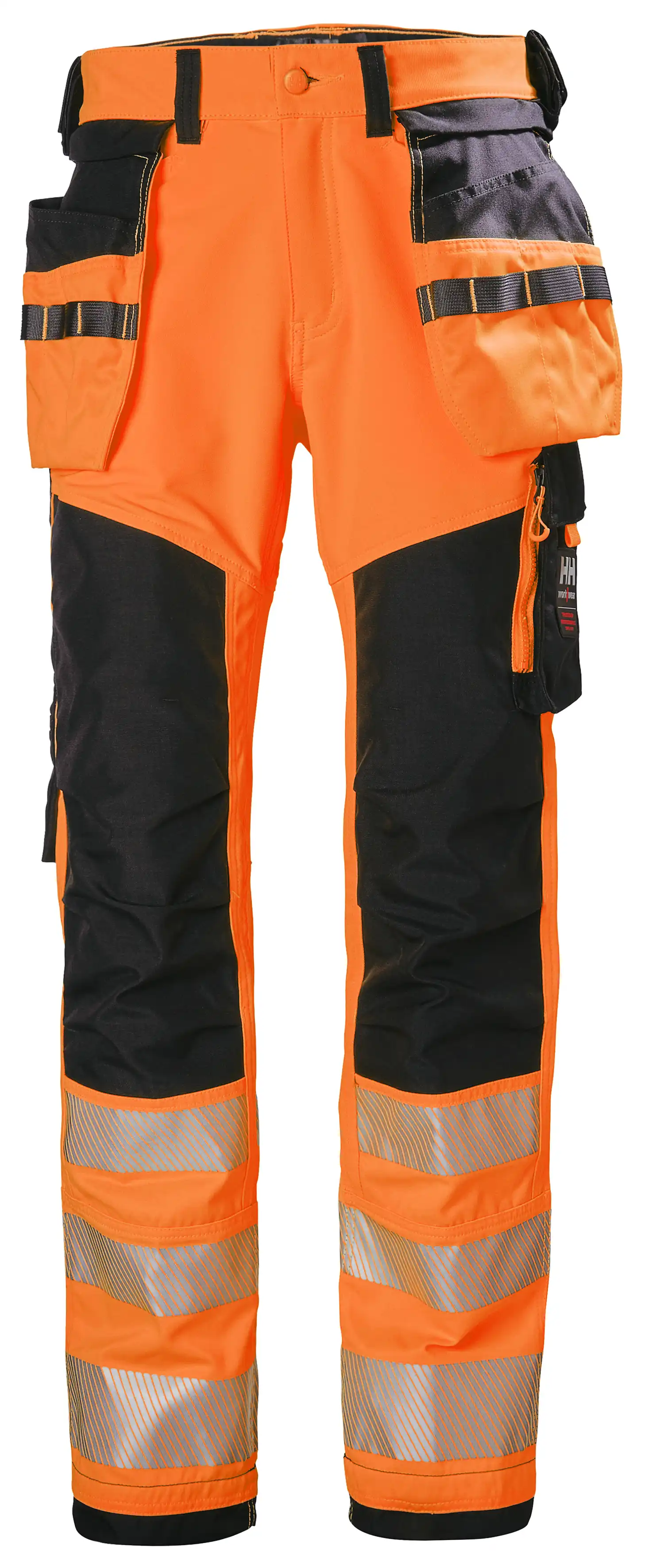 Warnschutz Handwerkerhose "ICU" in orange/schwarz, C48 - Thumbnail 1
