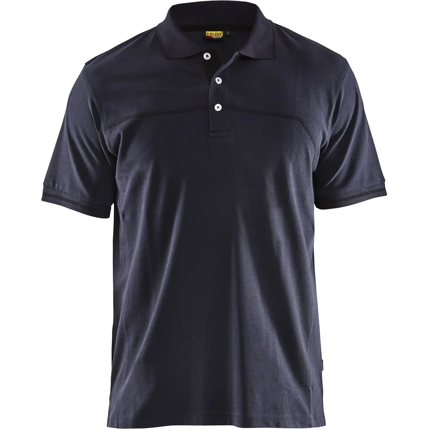 Polo-Shirt "3389" in Dunkelmarine/Schwarz, L - Thumbnail 1