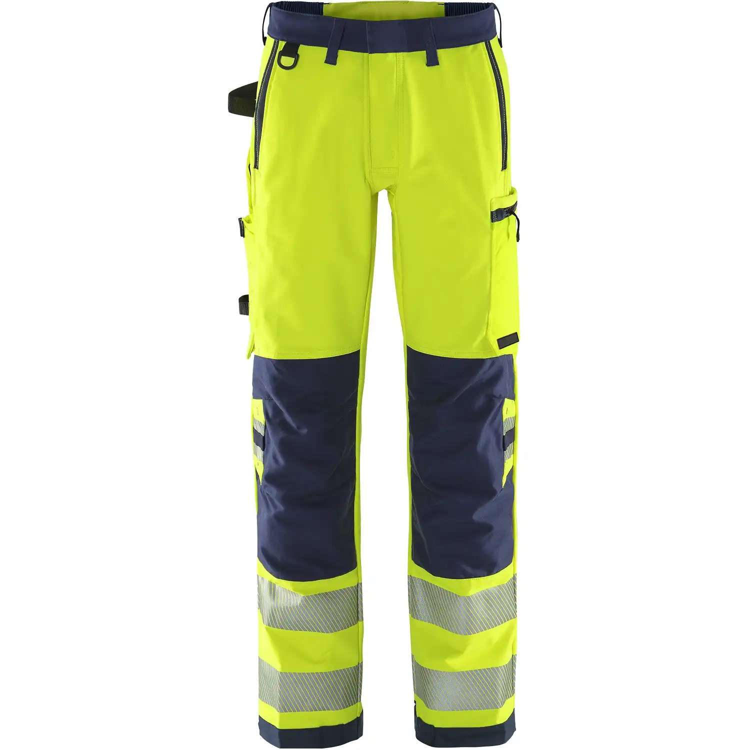 Warnschutz Stretch Bundhose Kl. 2 "2645 GSTP" Green Stiby in gelb/marine, C44 - Thumbnail 1