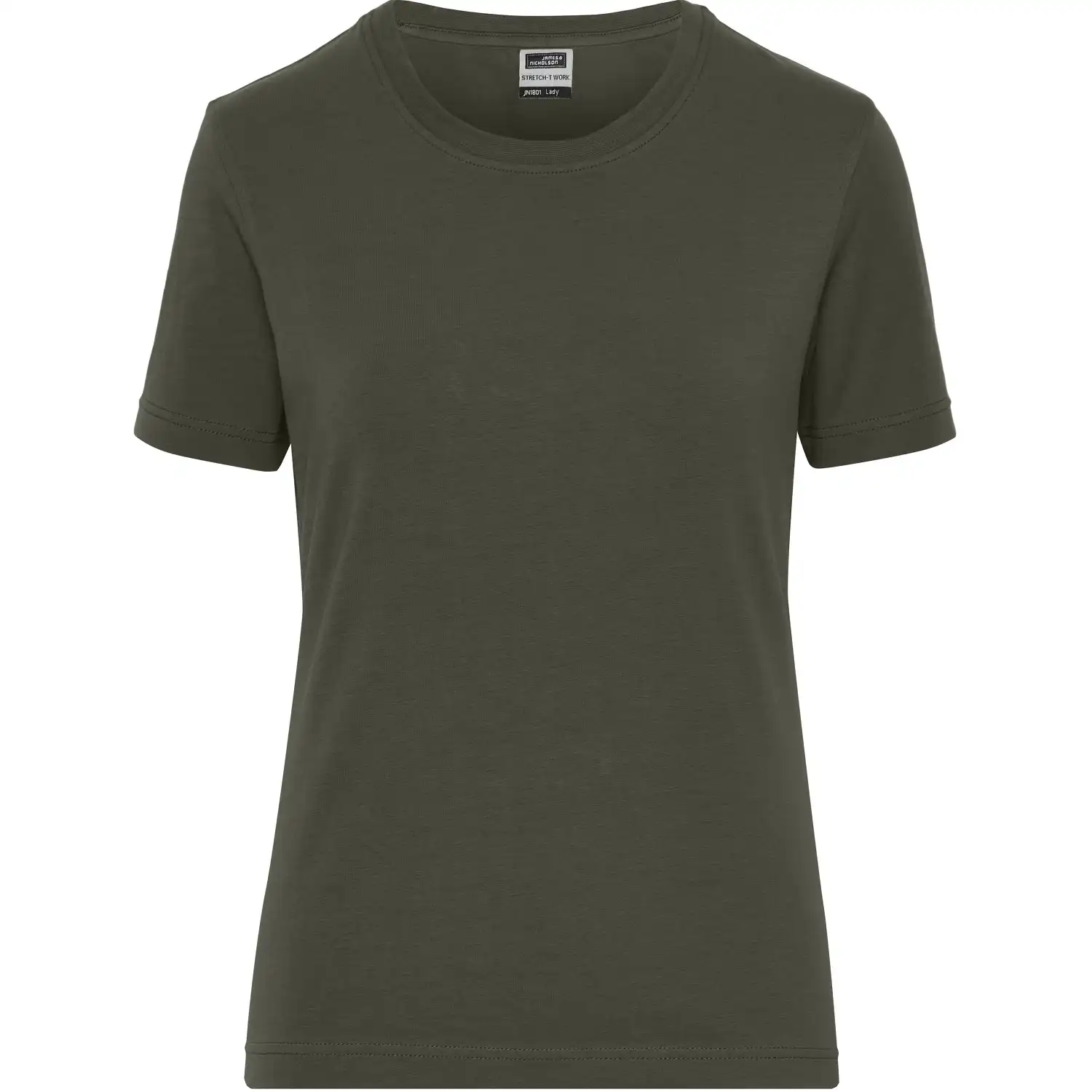 Damen Bio Stretch T-Shirt "JN1801" UV-Schutz in olive, 3XL - Bild 1
