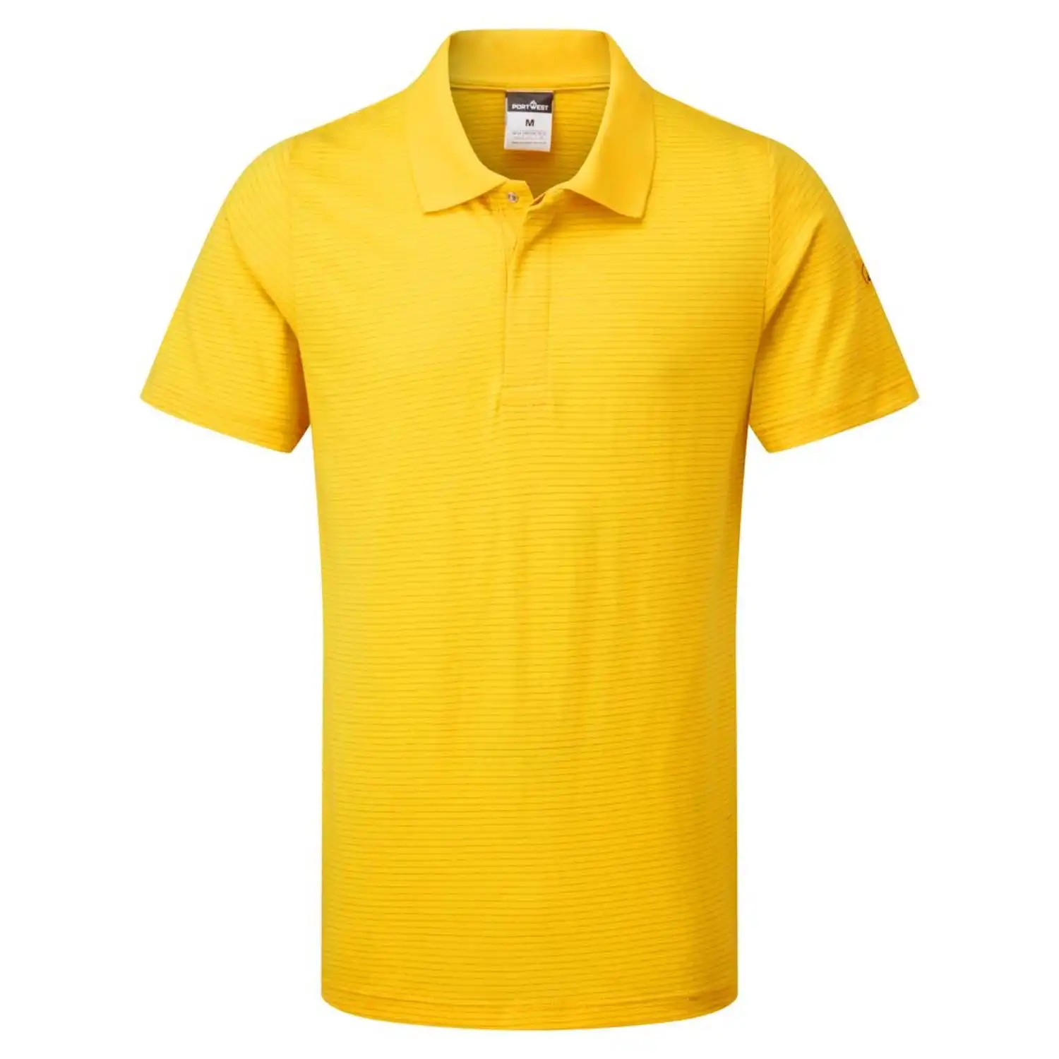 ESD Antistatik Polo-Shirt "AS21" in gelb, XXL - Thumbnail 1