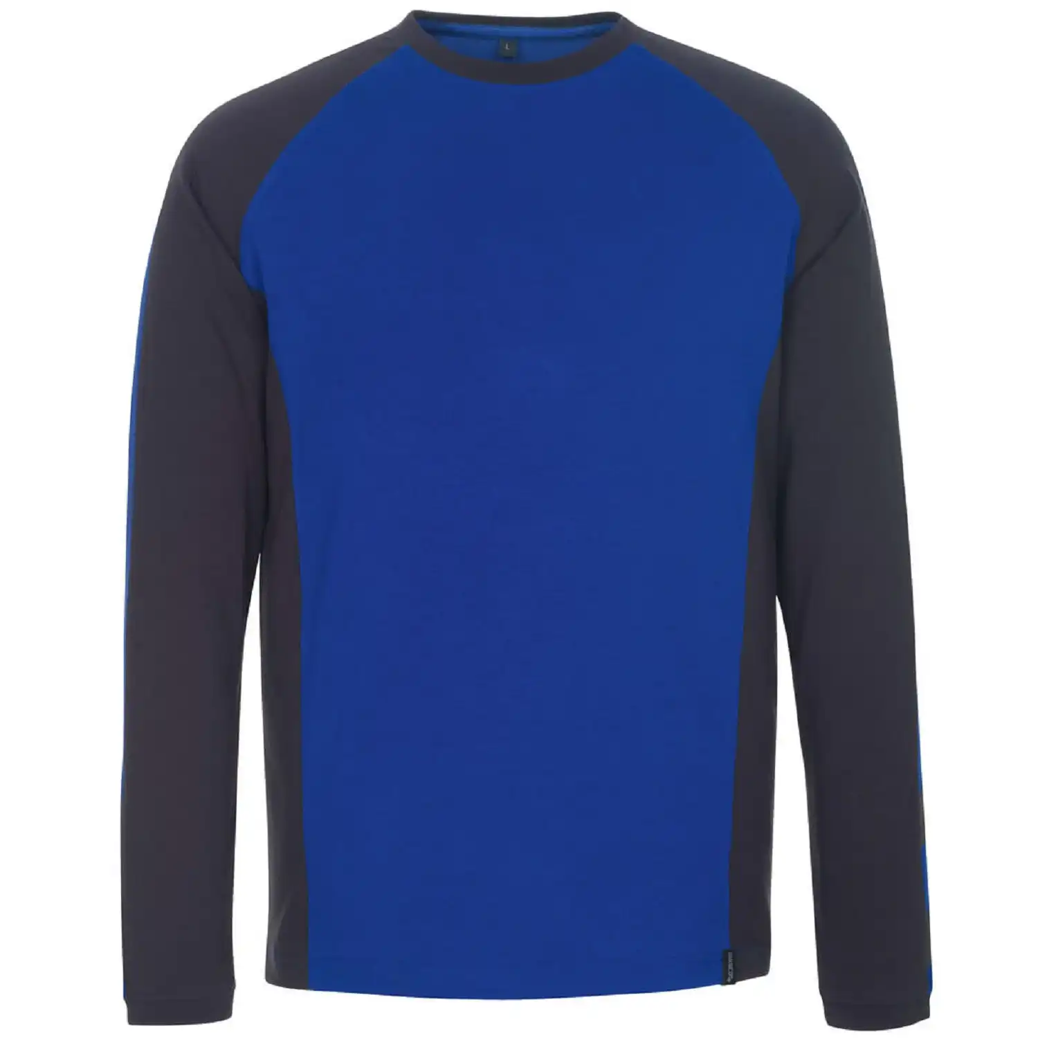 Langarmshirt "BIELEFELD" Unique in kornblau/schwarzblau, L - Bild 1