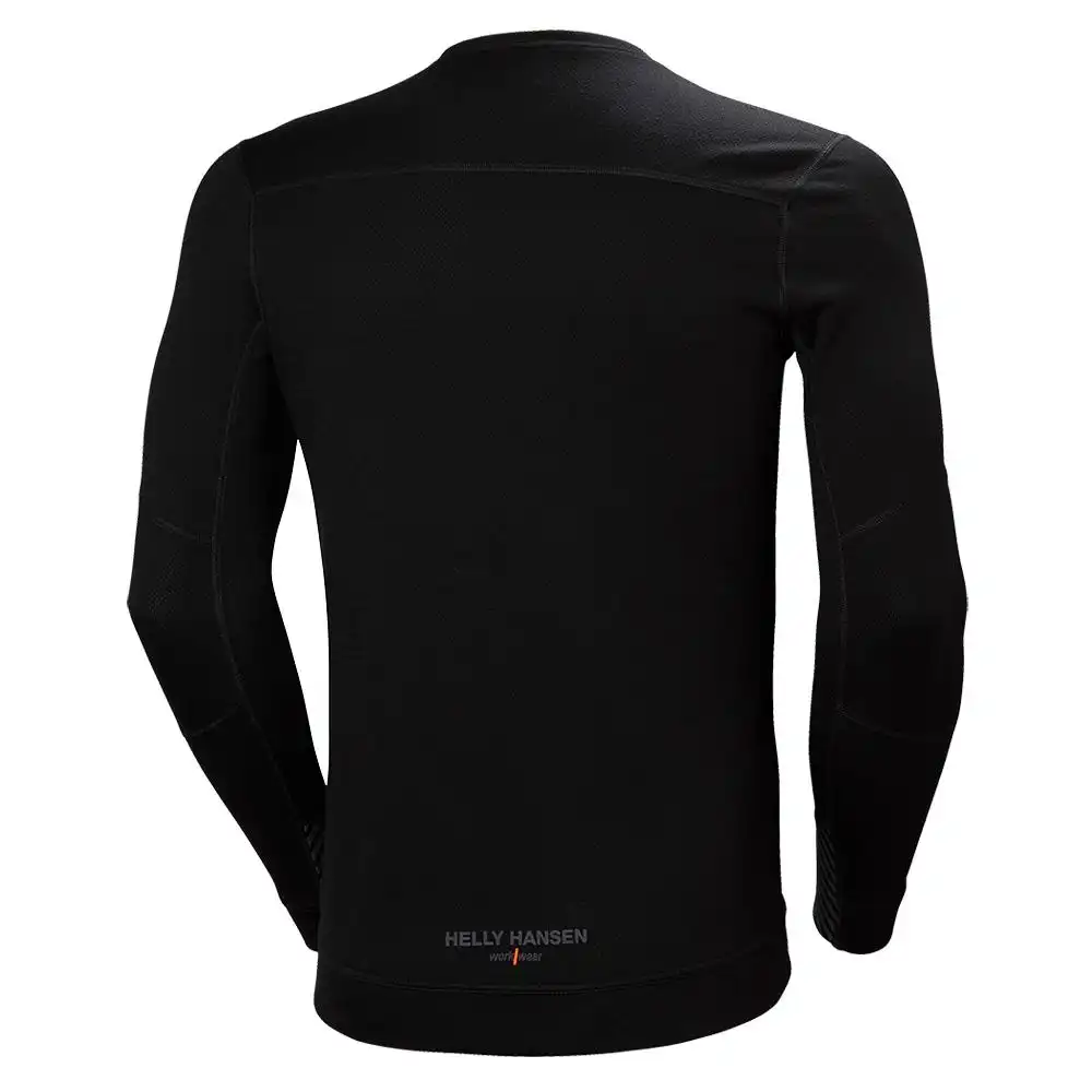 Langarmshirt „LIFA MERINOCREWNECK“ in schwarz, M - Thumbnail 2