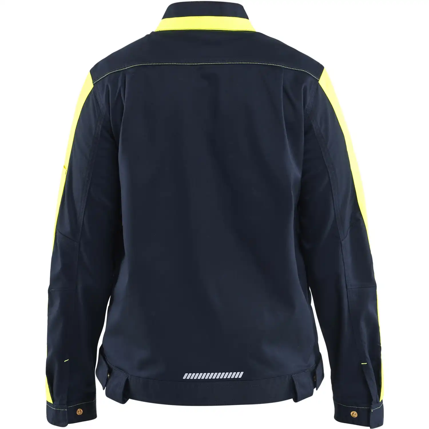 Damen Stretch Bundjacke "4443" Industrie  in dunkelmarine/gelb, XS - Thumbnail 2