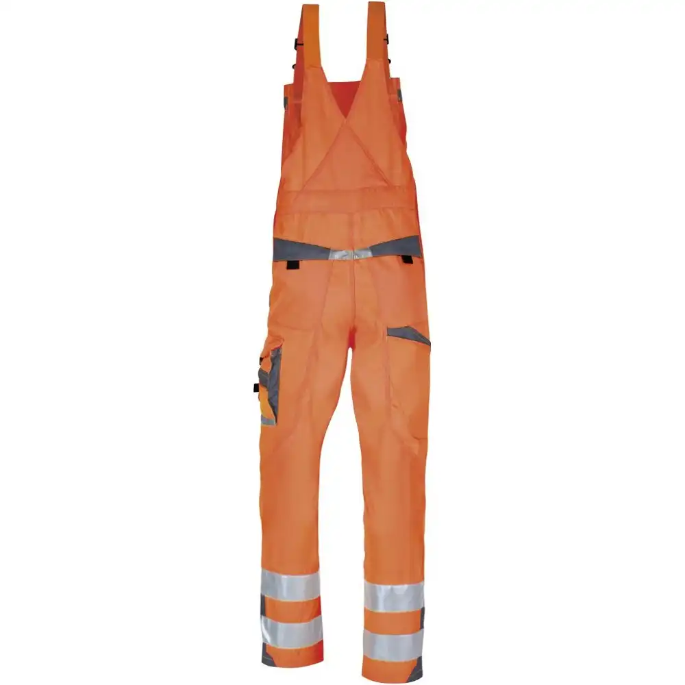 Warnschutz Latzhose "WALH2" in orange/grau, 52 - Thumbnail 2