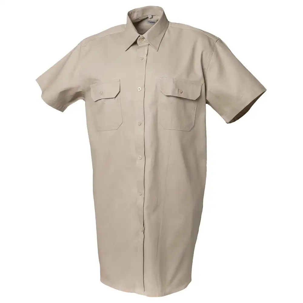 Arbeitshemd "KÖPER" kurzarm in khaki, 37/38 - Bild 1