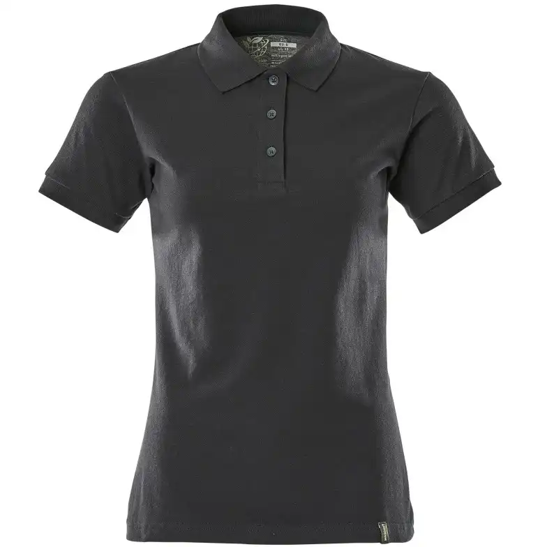 Damen Bio Polo-Shirt "20593" Crossover in schwarzblau, XXL - Thumbnail 1