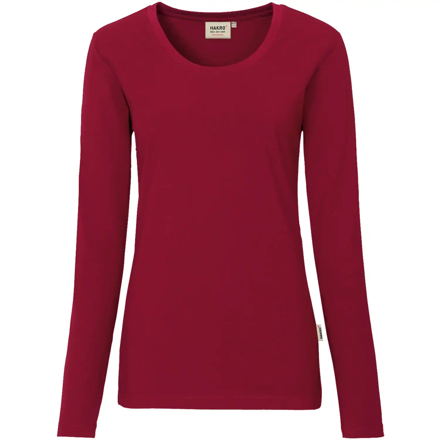 Damen Longsleeve-Shirt "Performance" 179 in weinrot, M - Thumbnail 1