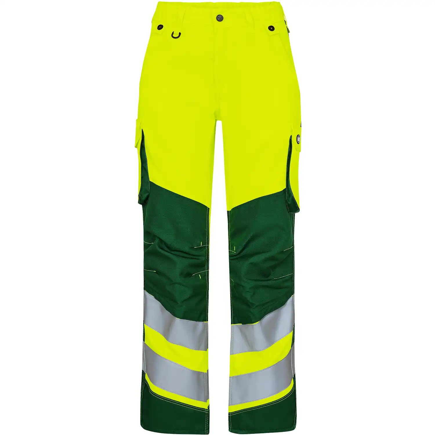 Damen Warnschutz Bundhose "2543-319" Safety Kl. 2 in gelb/grün, 34 - Thumbnail 1
