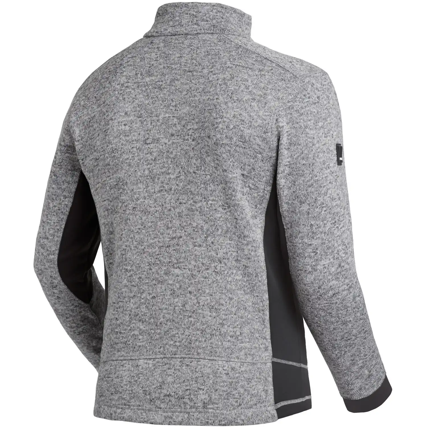 Strick Fleecejacke "CHRISTOPH" in grau/schwarz, XXL - Thumbnail 2