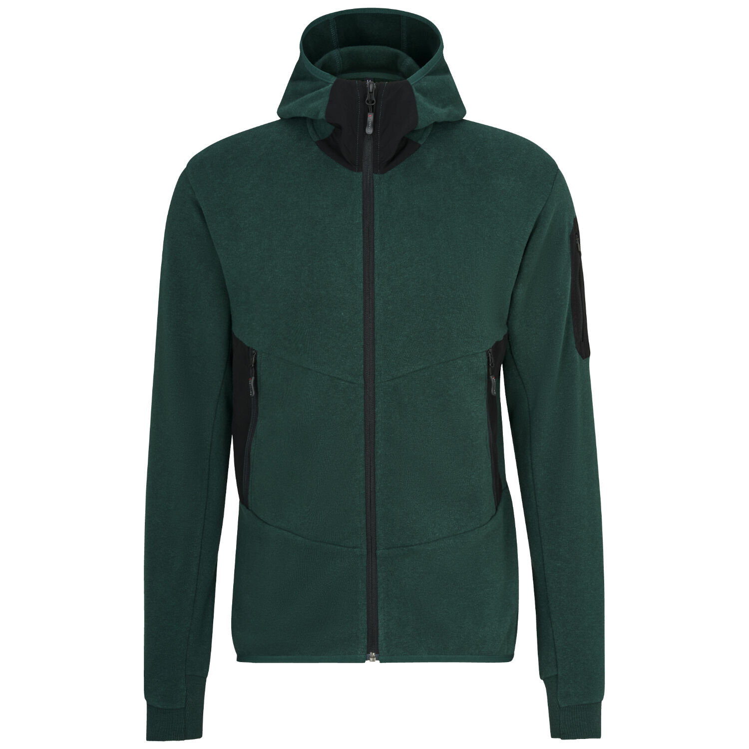 Sweatjacke "HEMP" in waldgrün, XS - Thumbnail 1