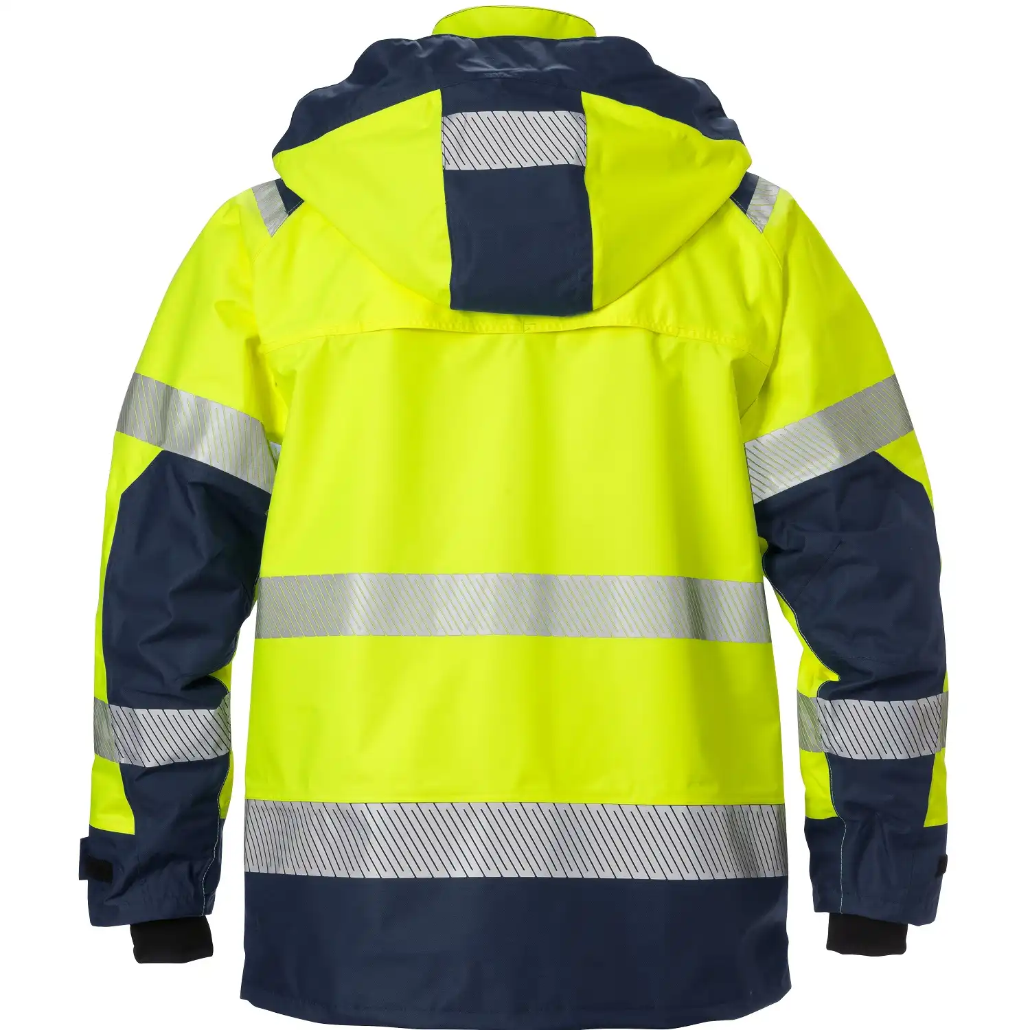 Warnschutz Regenjacke "4515 GTT" in gelb/marine, XS - Thumbnail 2
