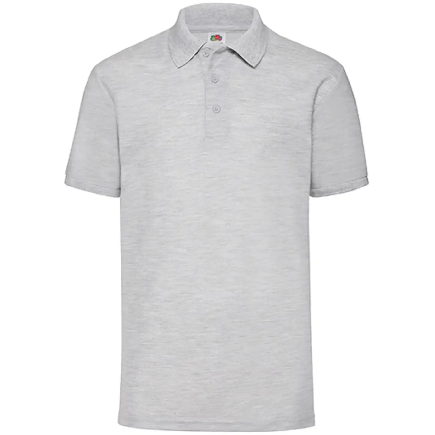Polo-Shirt "F502" Piquée in heather grey, 3XL - Thumbnail 1
