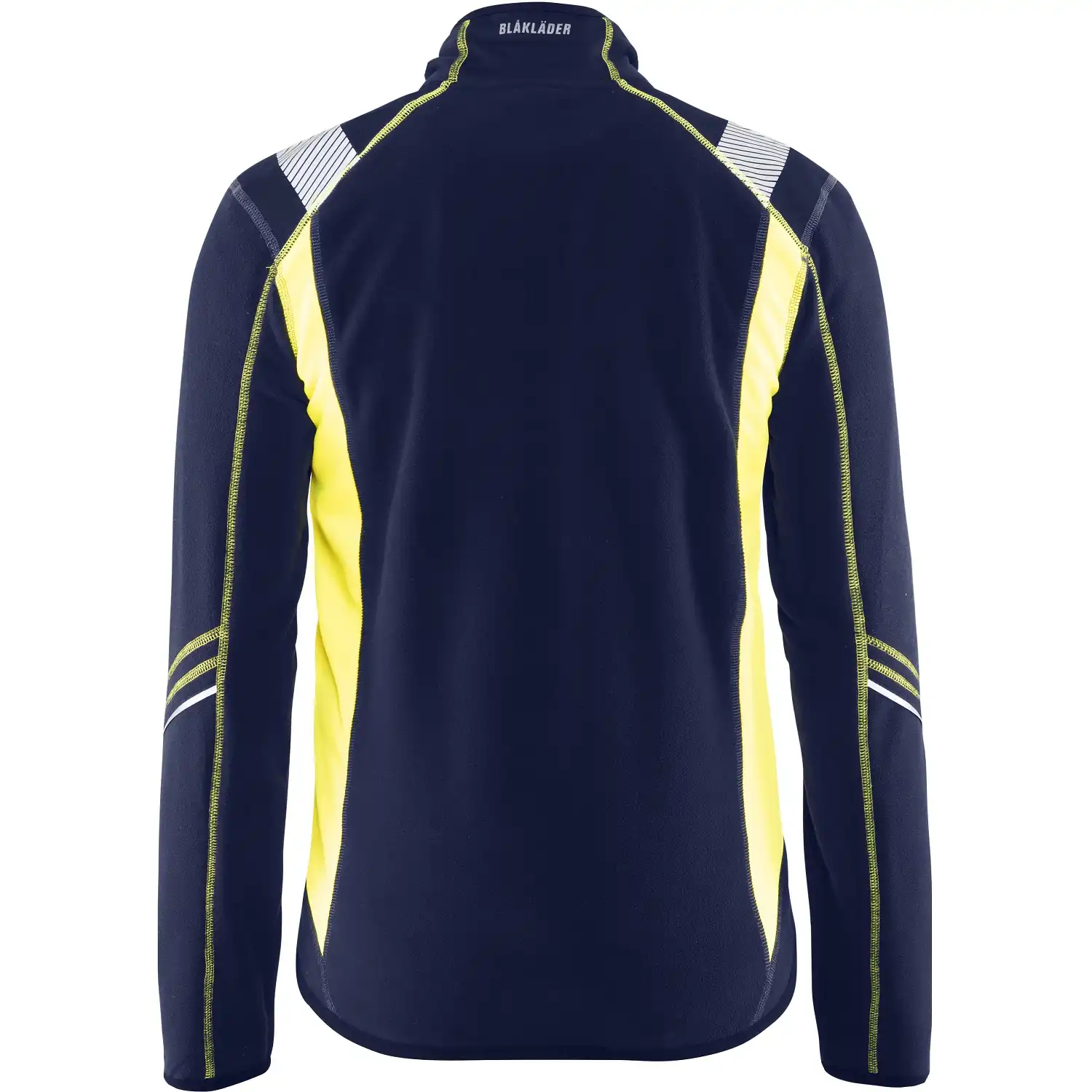 Microfleece-Jacke "4993" in marine/gelb, 3XL - Thumbnail 2