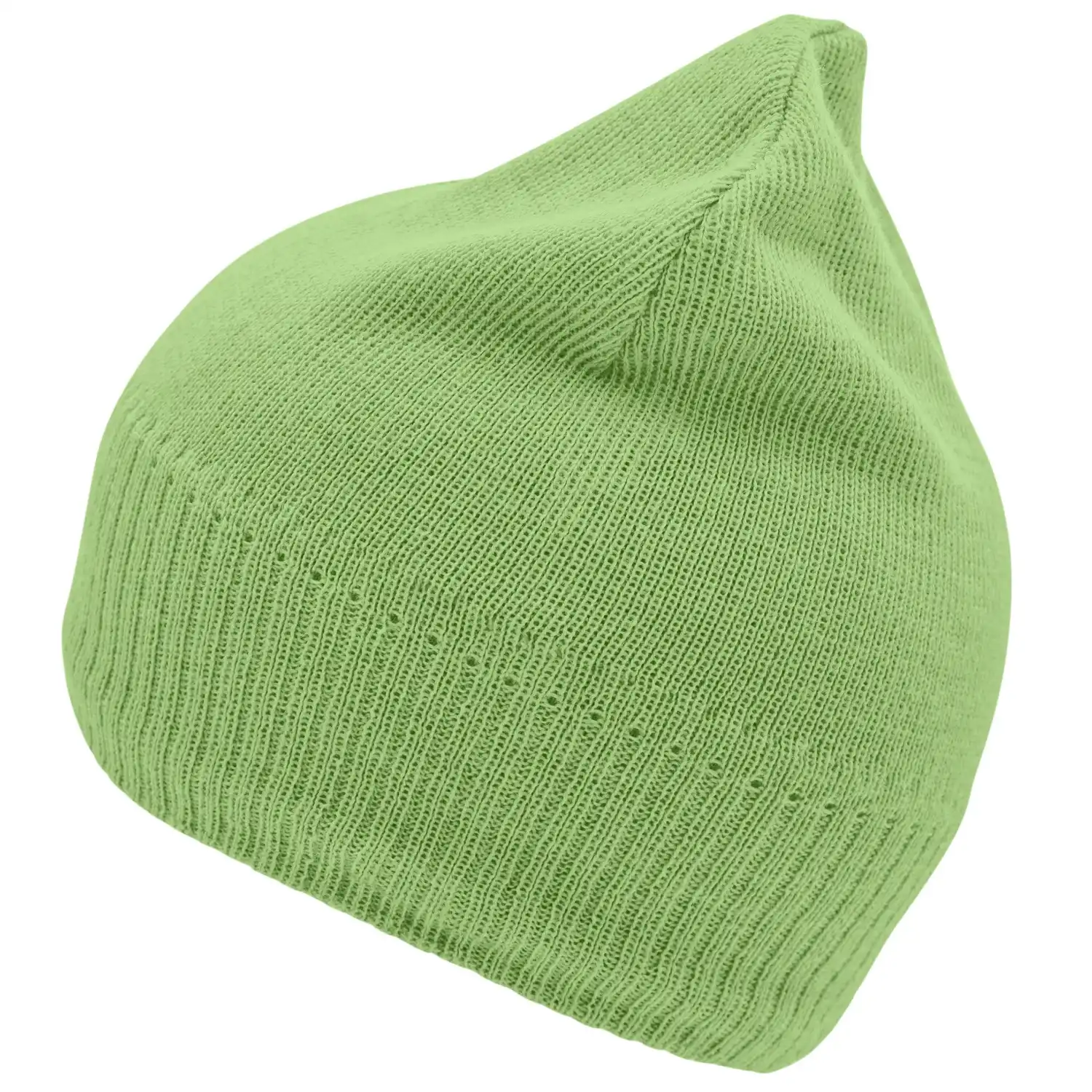 Strickmütze "MB7925" Fleece-Futter in lime green - Thumbnail 1