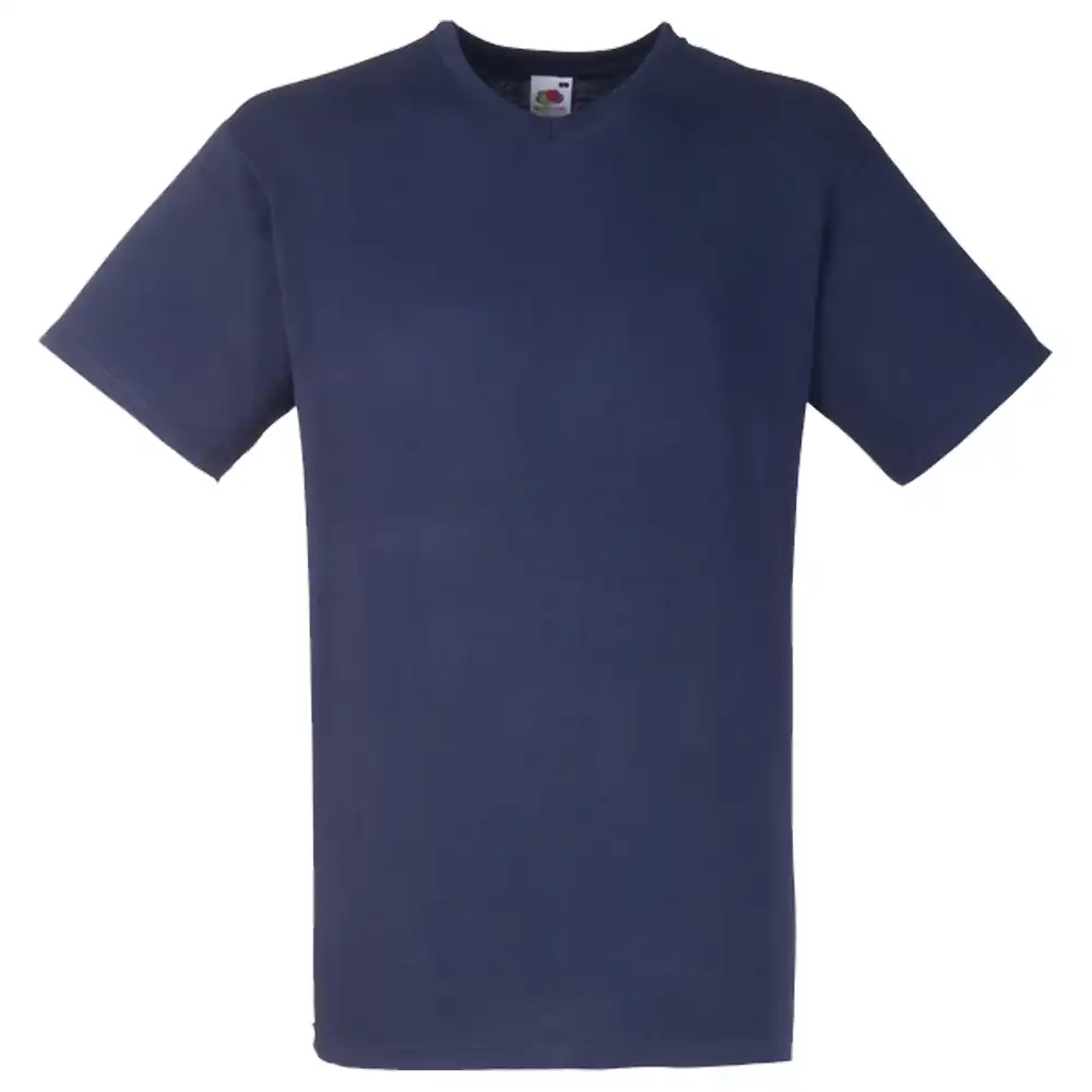 T-Shirt "F270" V-Ausschnitt Valueweight in deep navy, L - Bild 1