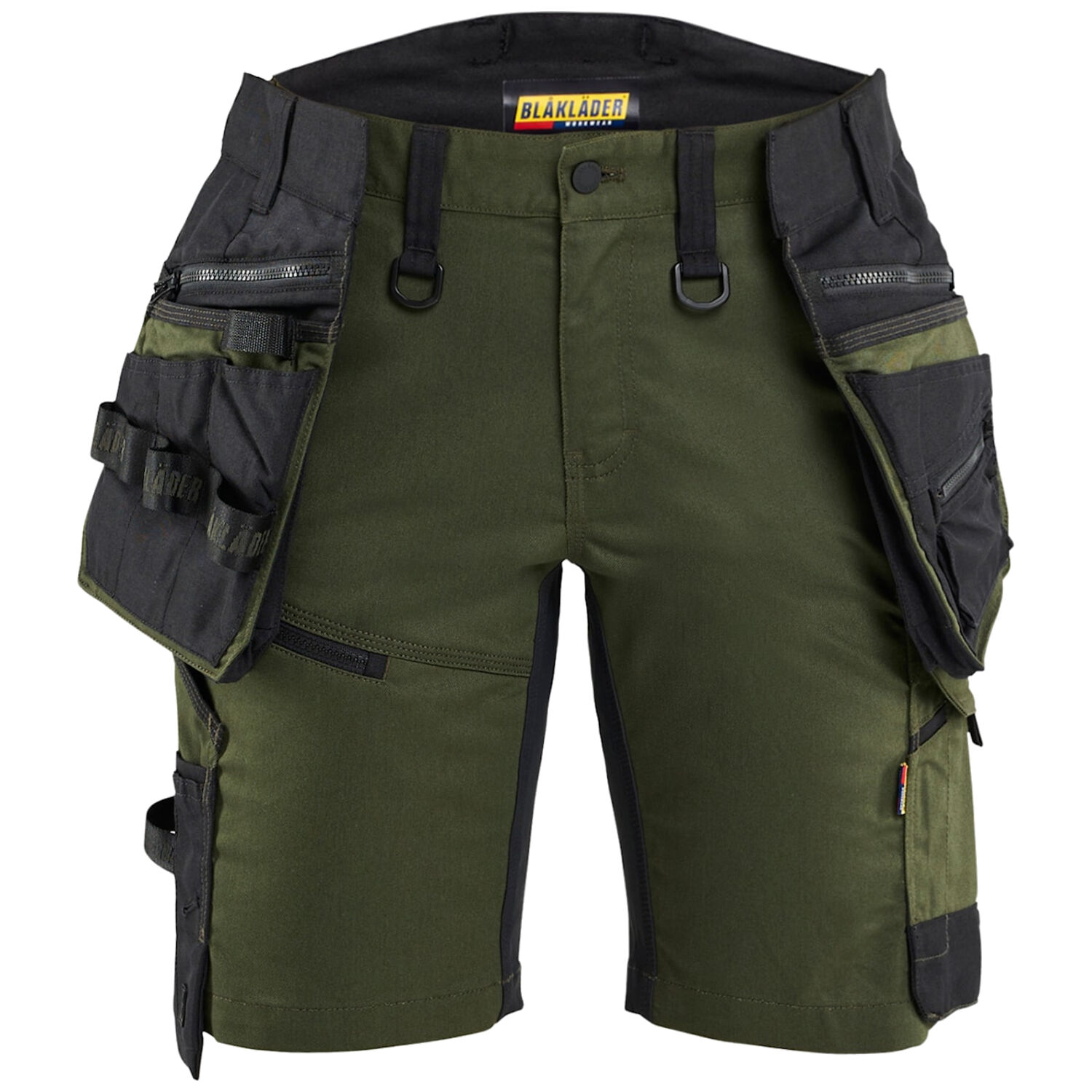 Damen Arbeitsshorts STRIKER "7175" in waldgrün/schwarz, C32 - Thumbnail 1