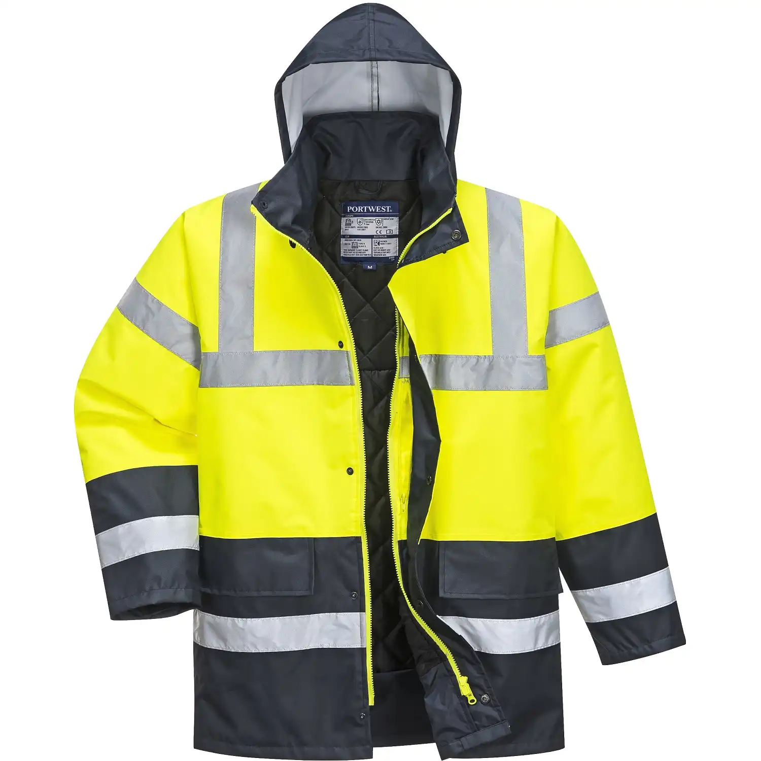 Warnschutz Winterjacke "S466" Kontrast Traffic in gelb, L - Bild 1