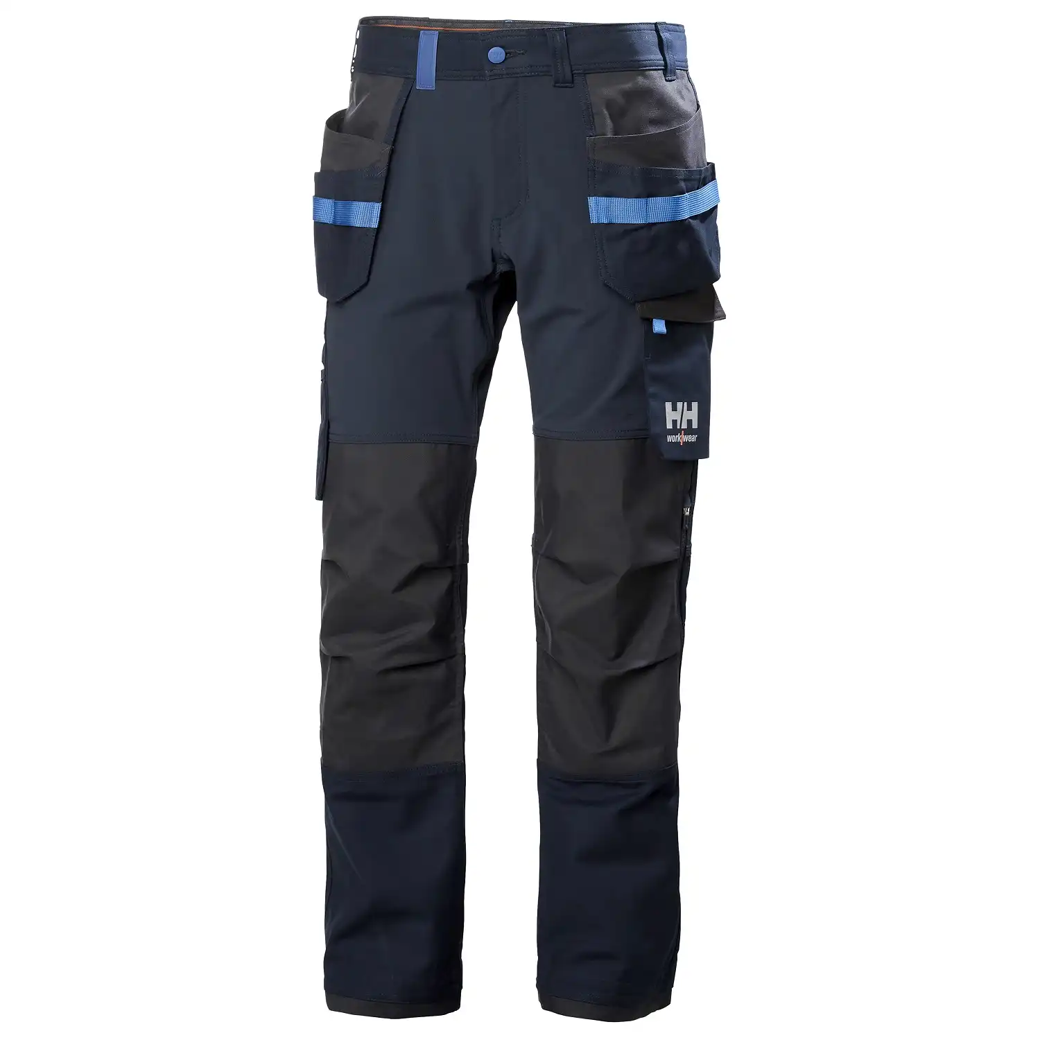 Stretch Handwerkerhose "OXFORD 4X" in marine/dunkelgrau, C44 - Thumbnail 1