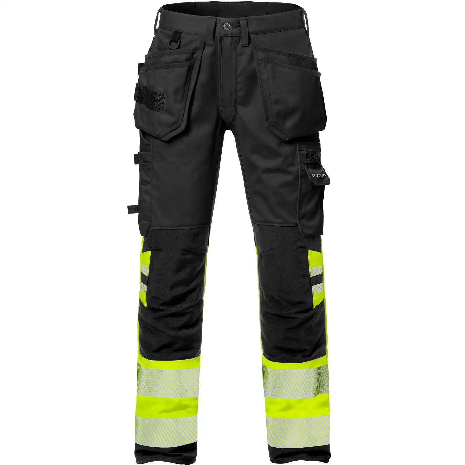 Warnschutz Stretch Handwerkerhose "2706 PLU" Stiby Kl. 1 in gelb/schwarz, C44 - Thumbnail 1