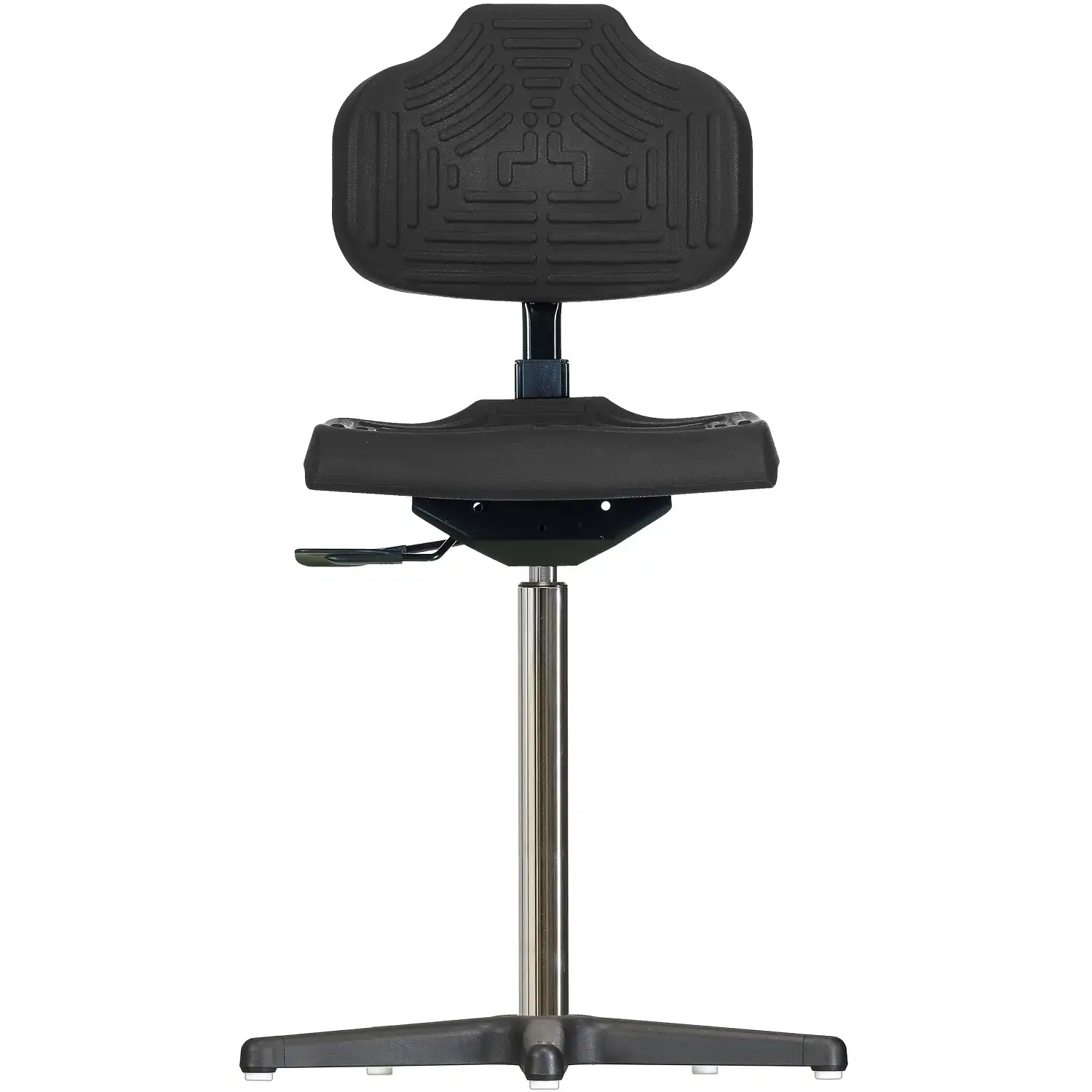 Arbeitsstuhl hoch "WS 2211" Econoline schwarz - Thumbnail 1