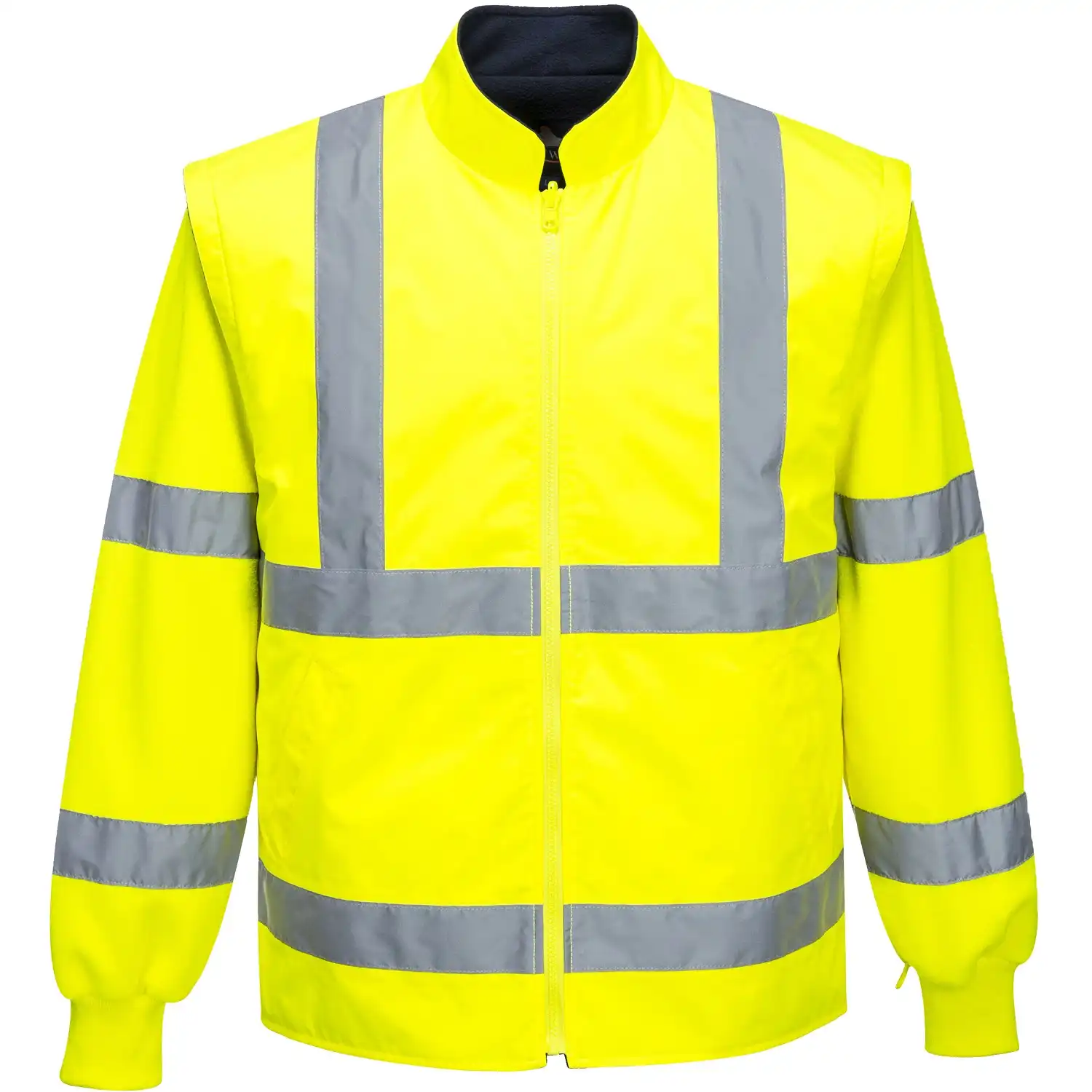 Warnschutz Winterjacke 5in1 "S765" Essential in gelb, L - Thumbnail 3