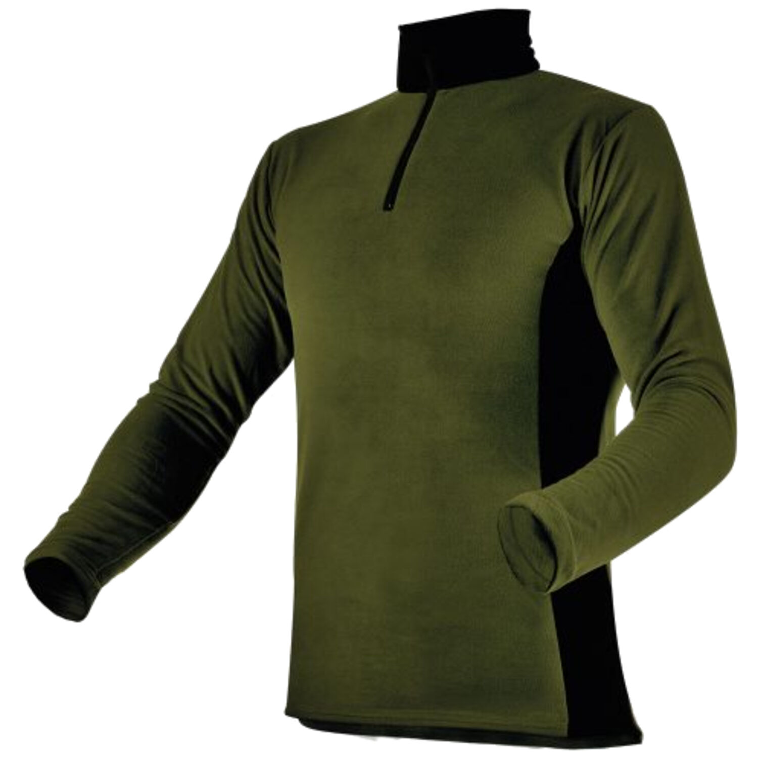 Langarmshirt "HUSKY" in waldgrün, XS - Bild 1