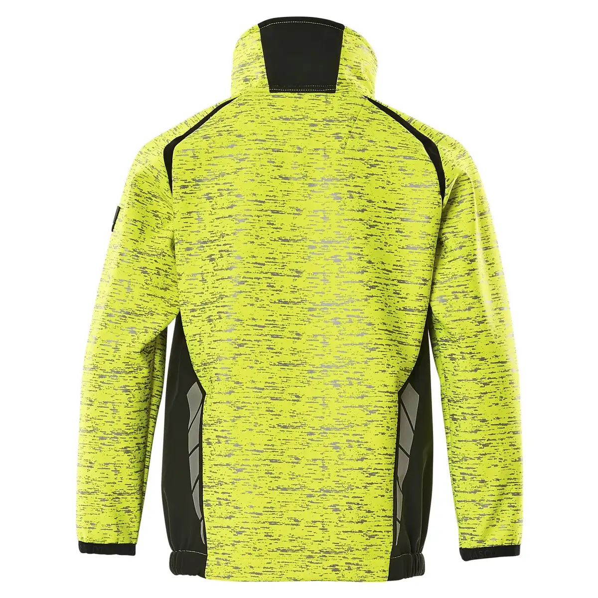 Kinder Hi-Vis Softshelljacke "ACCELERATE SAFE" in gelb/schwarz, 128 - Thumbnail 2