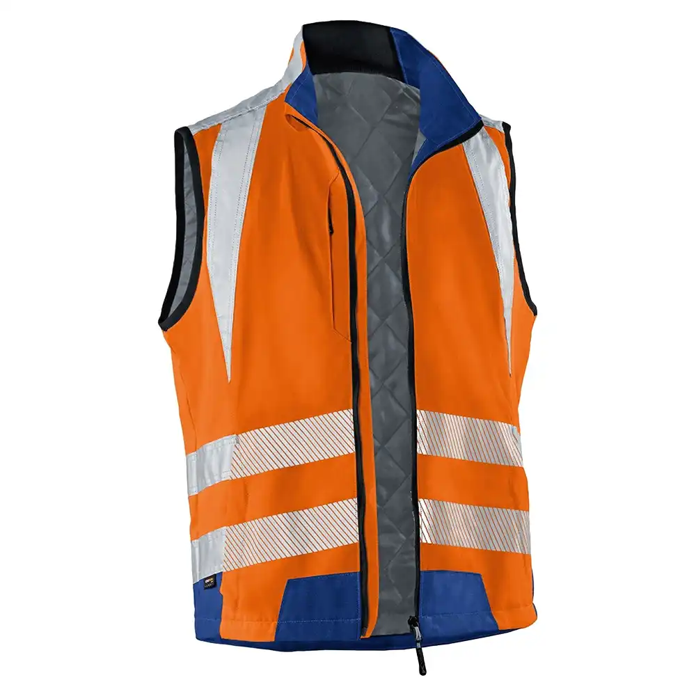 Warnschutz-Weste "REFLECTIQ" in orange/kornblau, 3XL - Bild 1