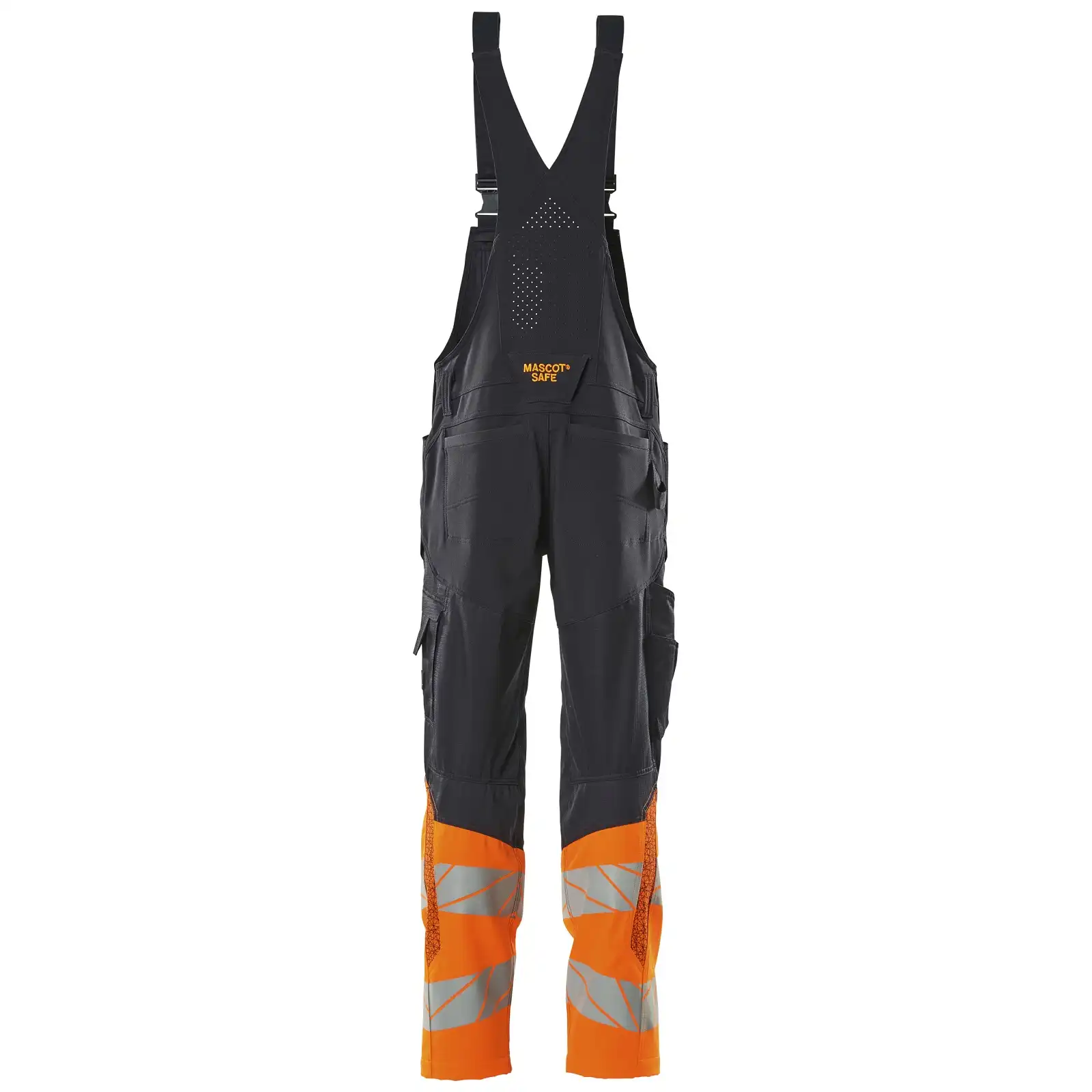 Warnschutz Latzhose Kl. 1 "ACCELERATE SAFE" in schwarzblau/orange, 76C46 (EU 23) - Thumbnail 2