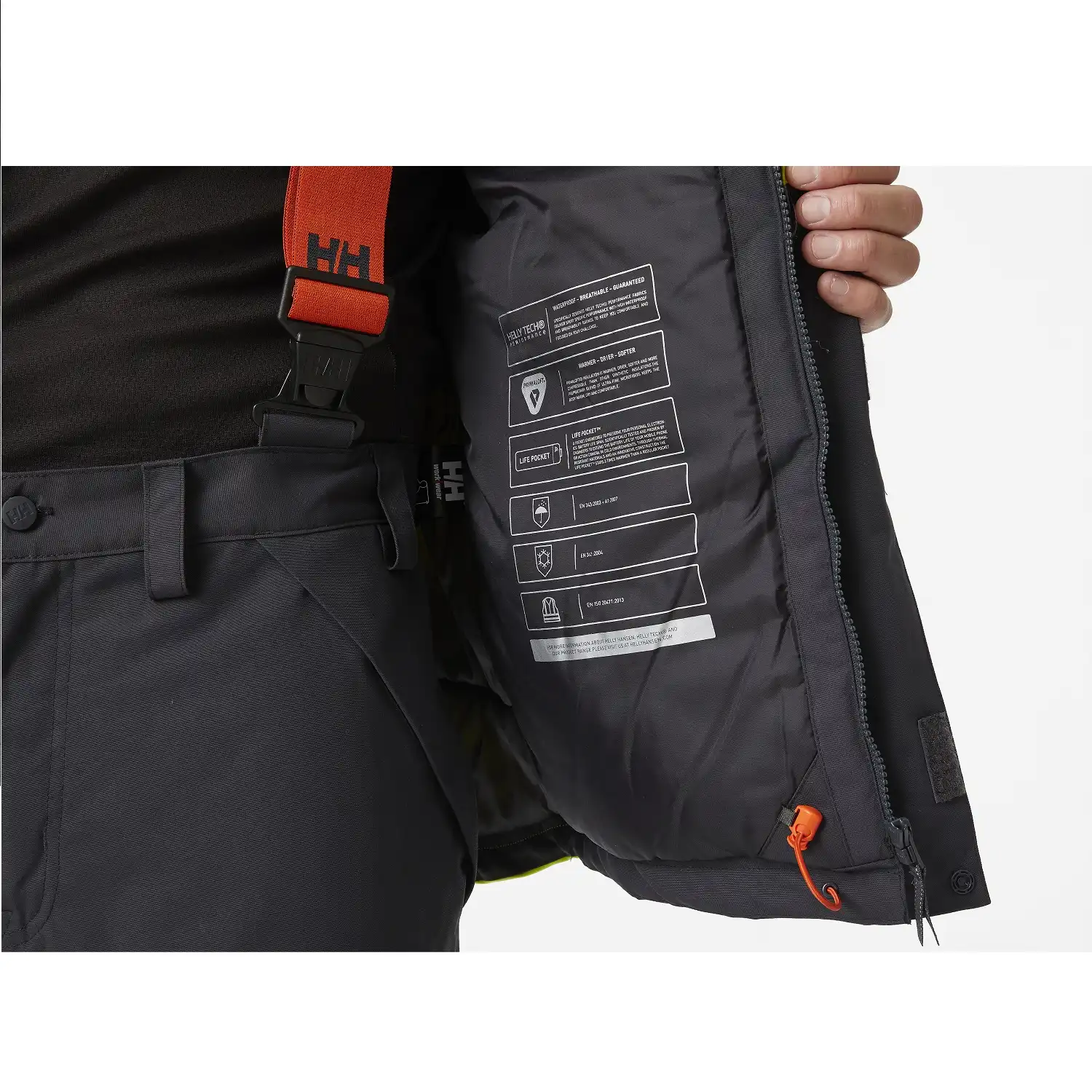 Warnschutz Winterjacke "ALNA 2.0" in gelb/schwarz, XL - Thumbnail 6