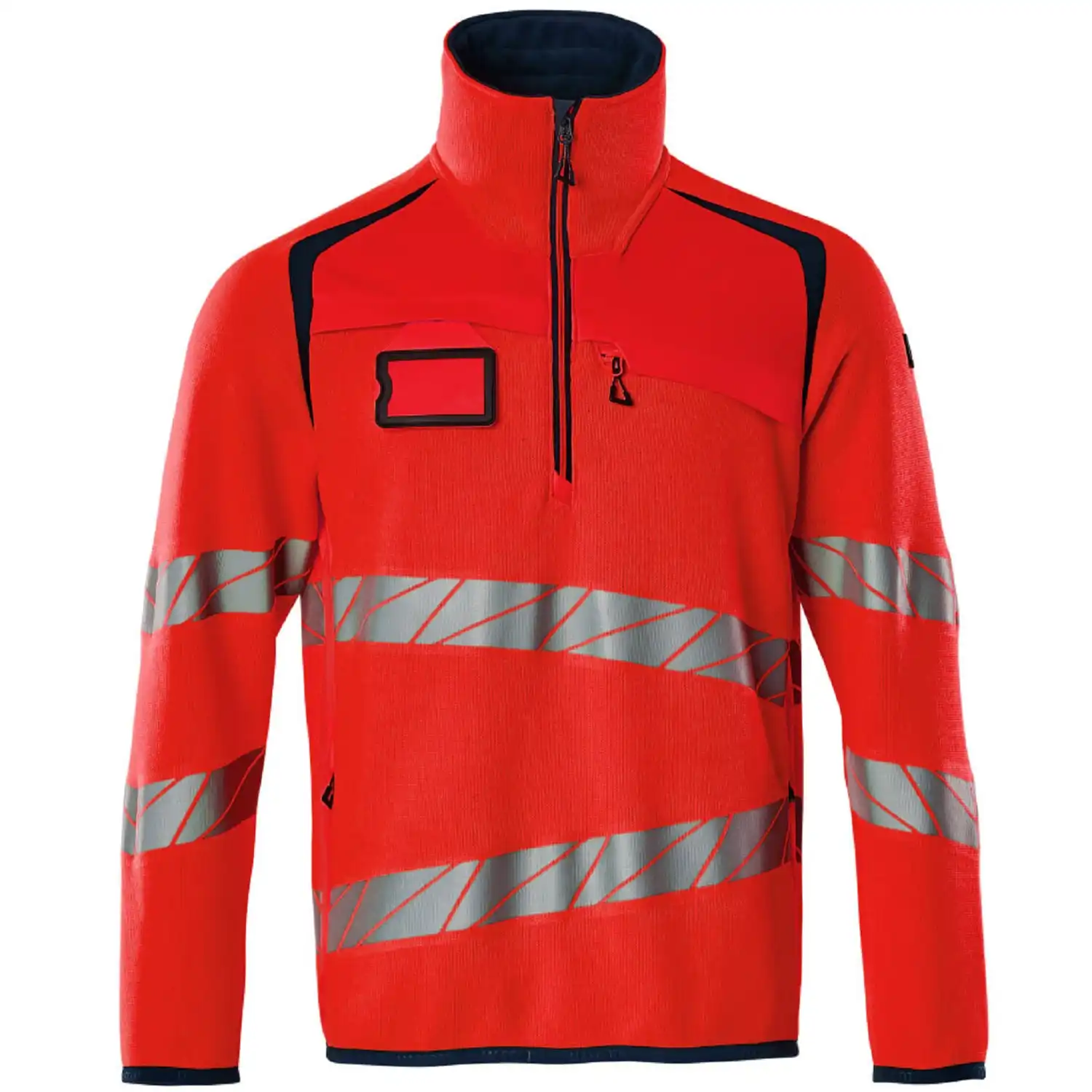 Warnschutz Strickpullover "ACCELERATE SAFE" in rot/schwarzblau, L - Bild 1