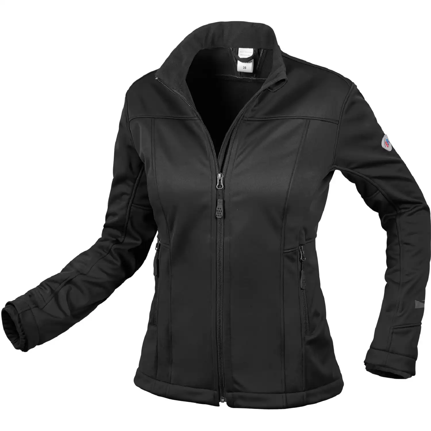 Damen Softshelljacke "1695-571" in schwarz, XS - Thumbnail 1