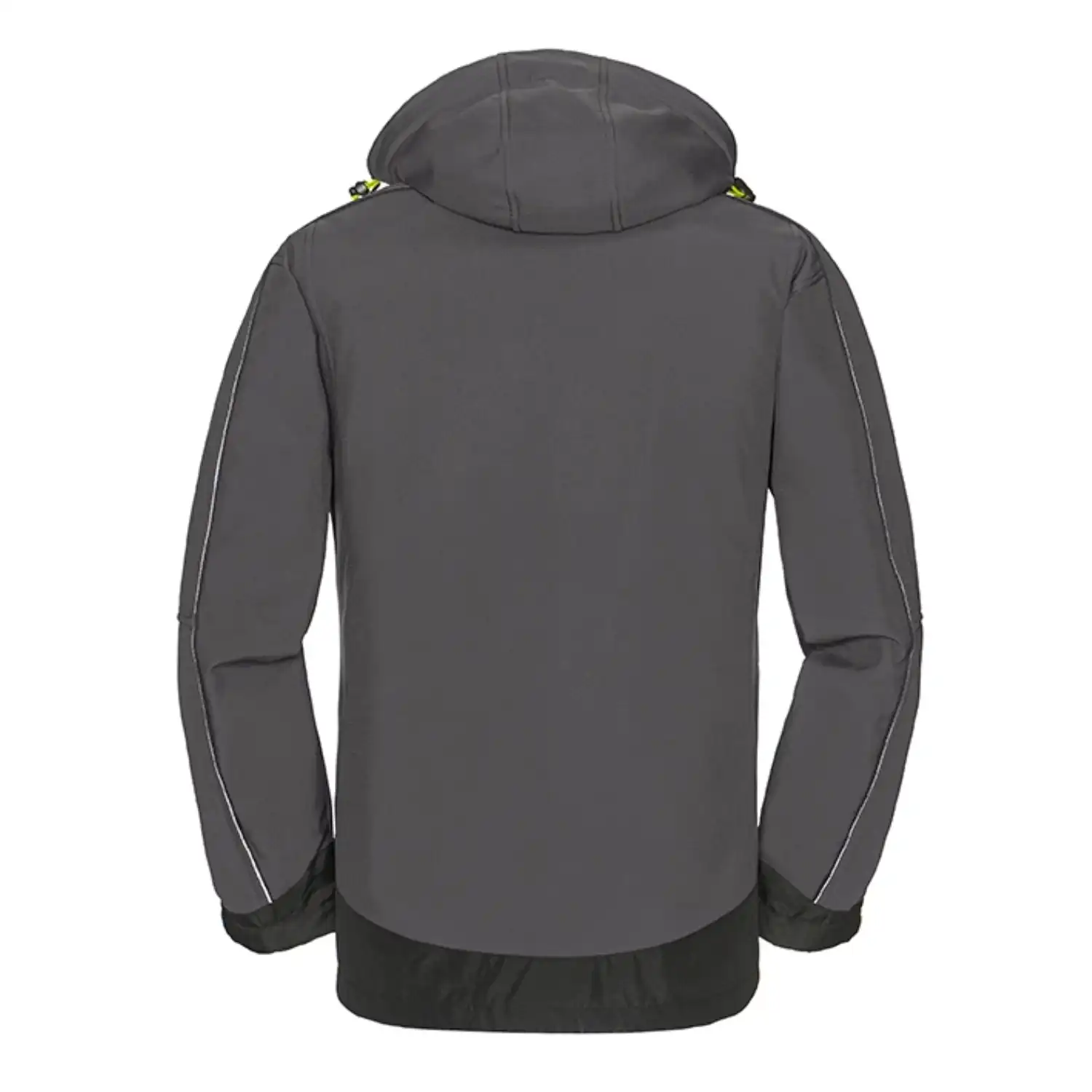 Workwear Softshell-Jacke "Montana" in grau/schwarz, XL - Thumbnail 2