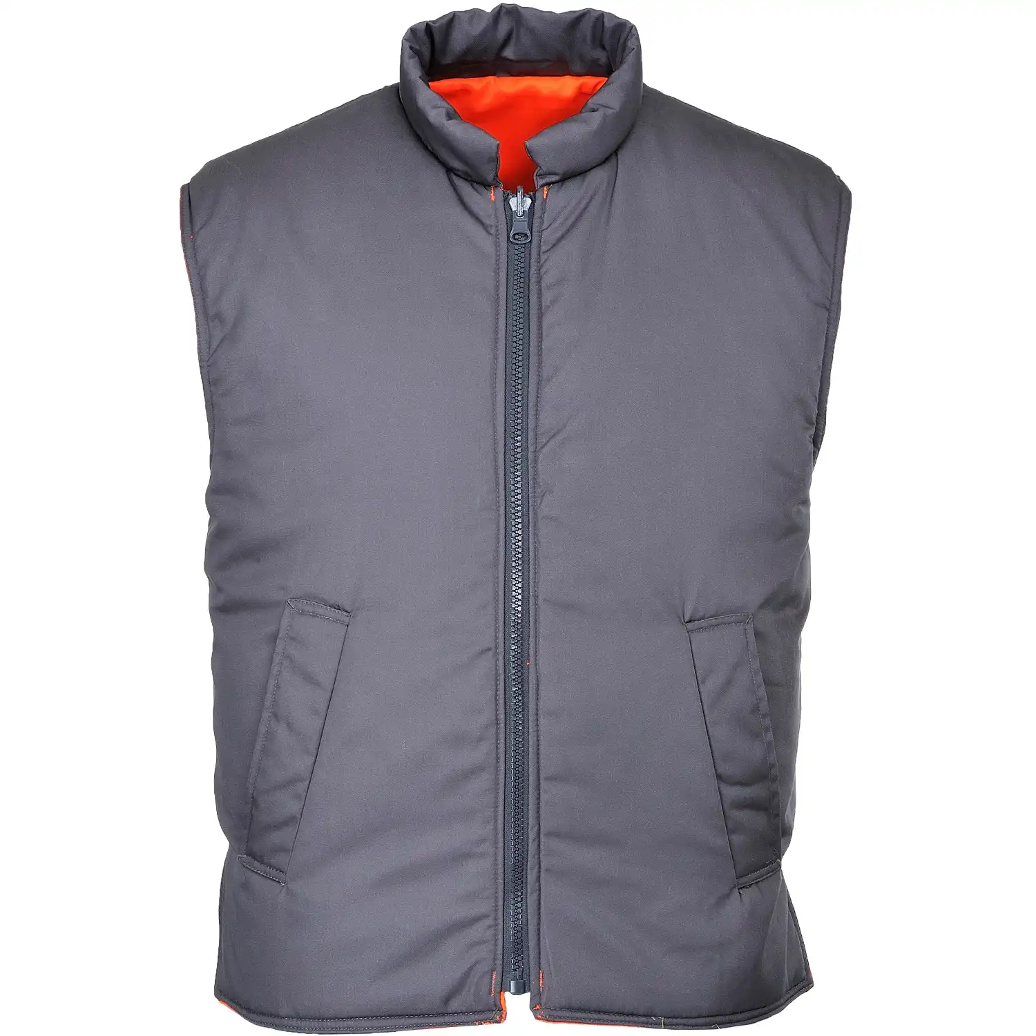 Warnschutz Wendeweste "RT44" Bahn orange in XL - Thumbnail 2