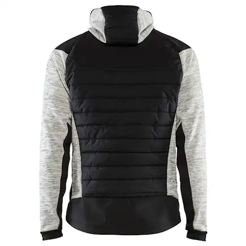 Hybridjacke "5930" in grau-melange/schwarz, 3XL - Thumbnail 2