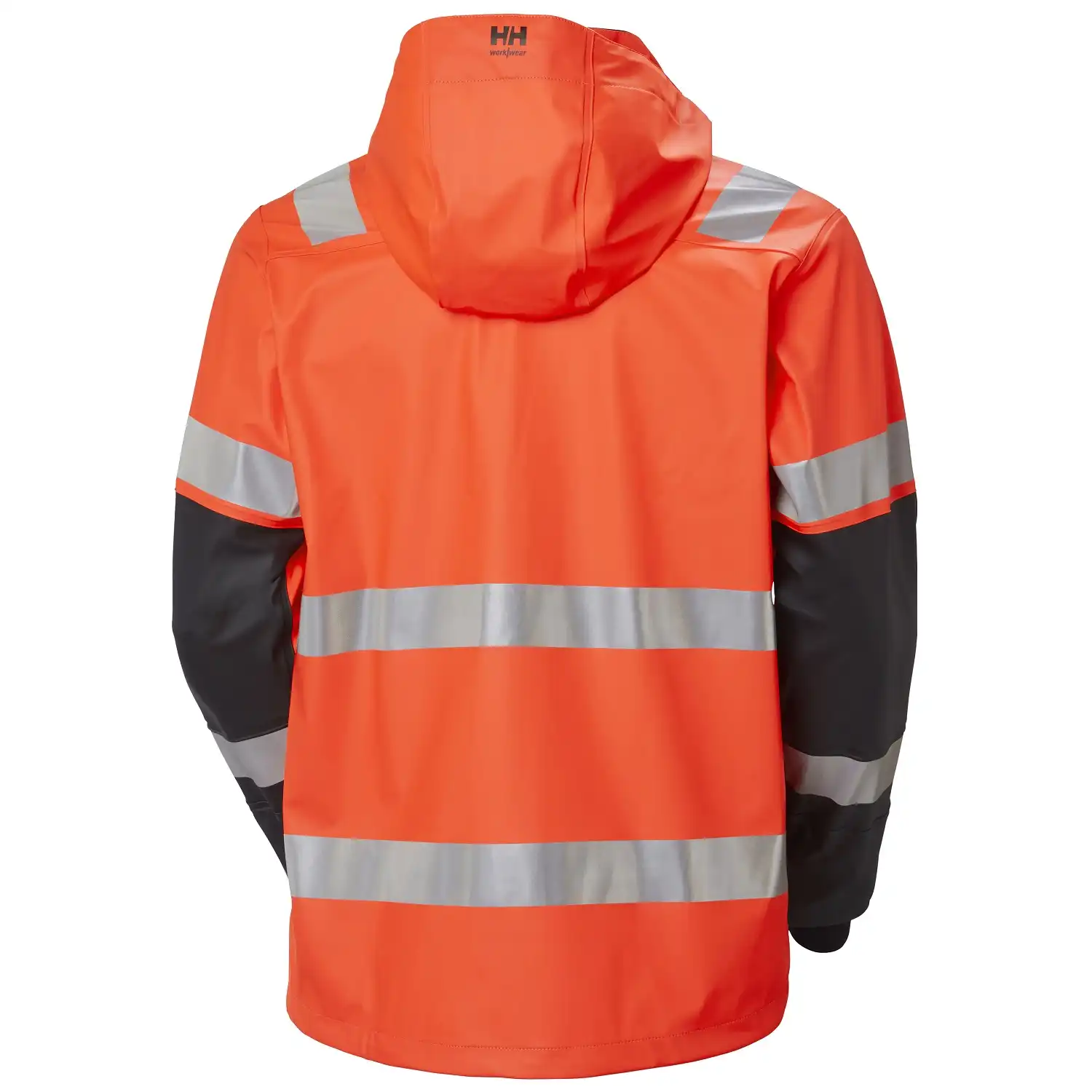 Warnschutz PU-Regenjacke "ALNA 2.0" in orange/schwarz, XXL - Thumbnail 2