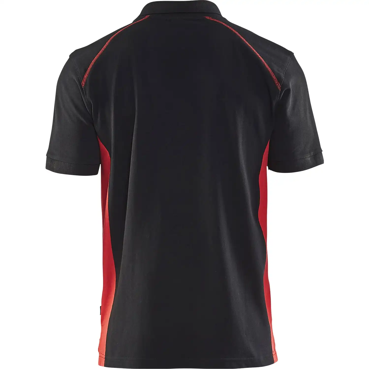Polo-Shirt "3324" in schwarz/rot, 4XL - Thumbnail 2