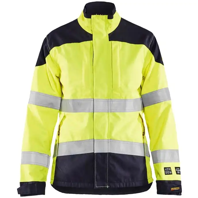 Damen Multinormjacke "4969" INHERENT gelb/marine in M - Thumbnail 1