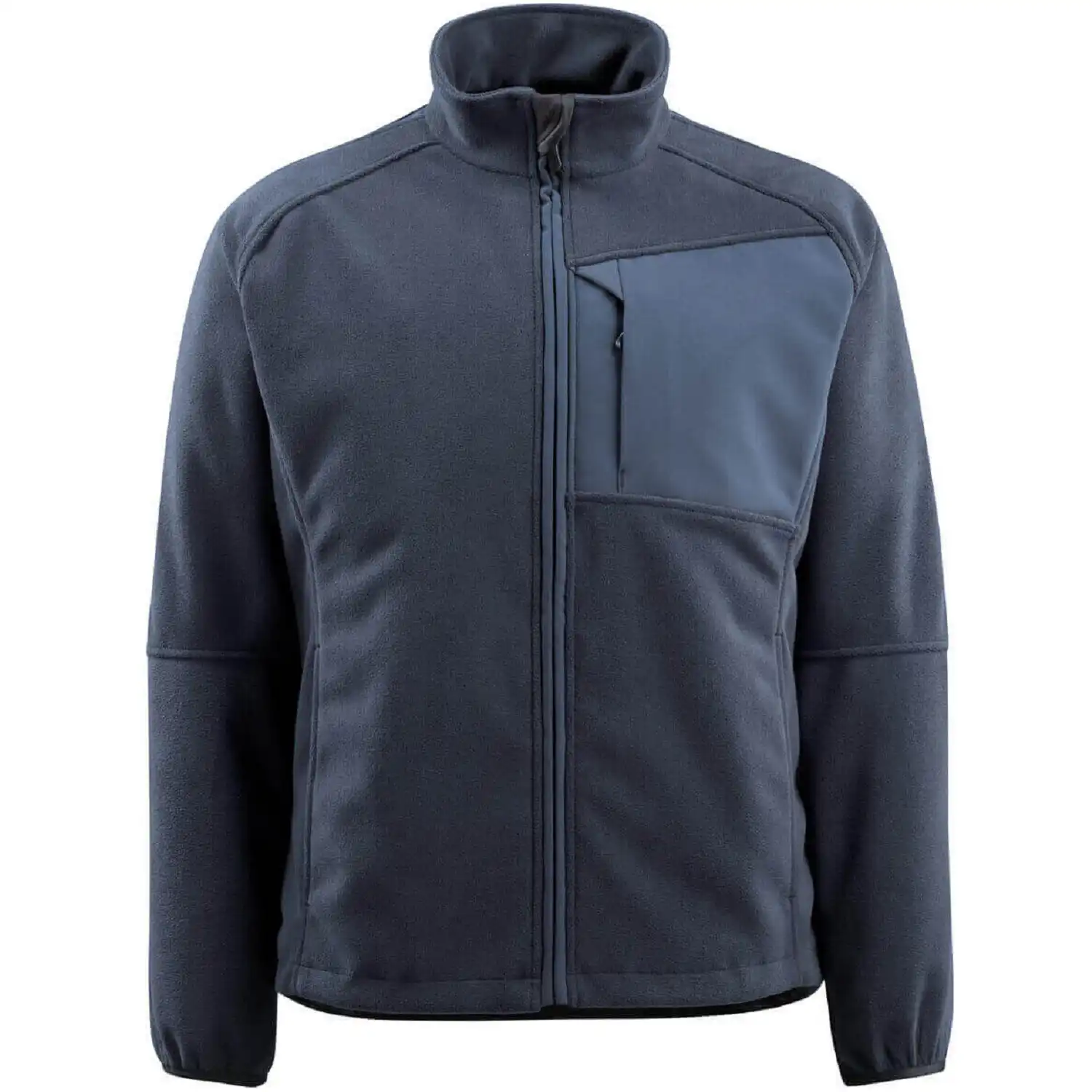 Fleecejacke "MARBURG" Unique einfarbig in schwarzblau, XXL - Bild 1