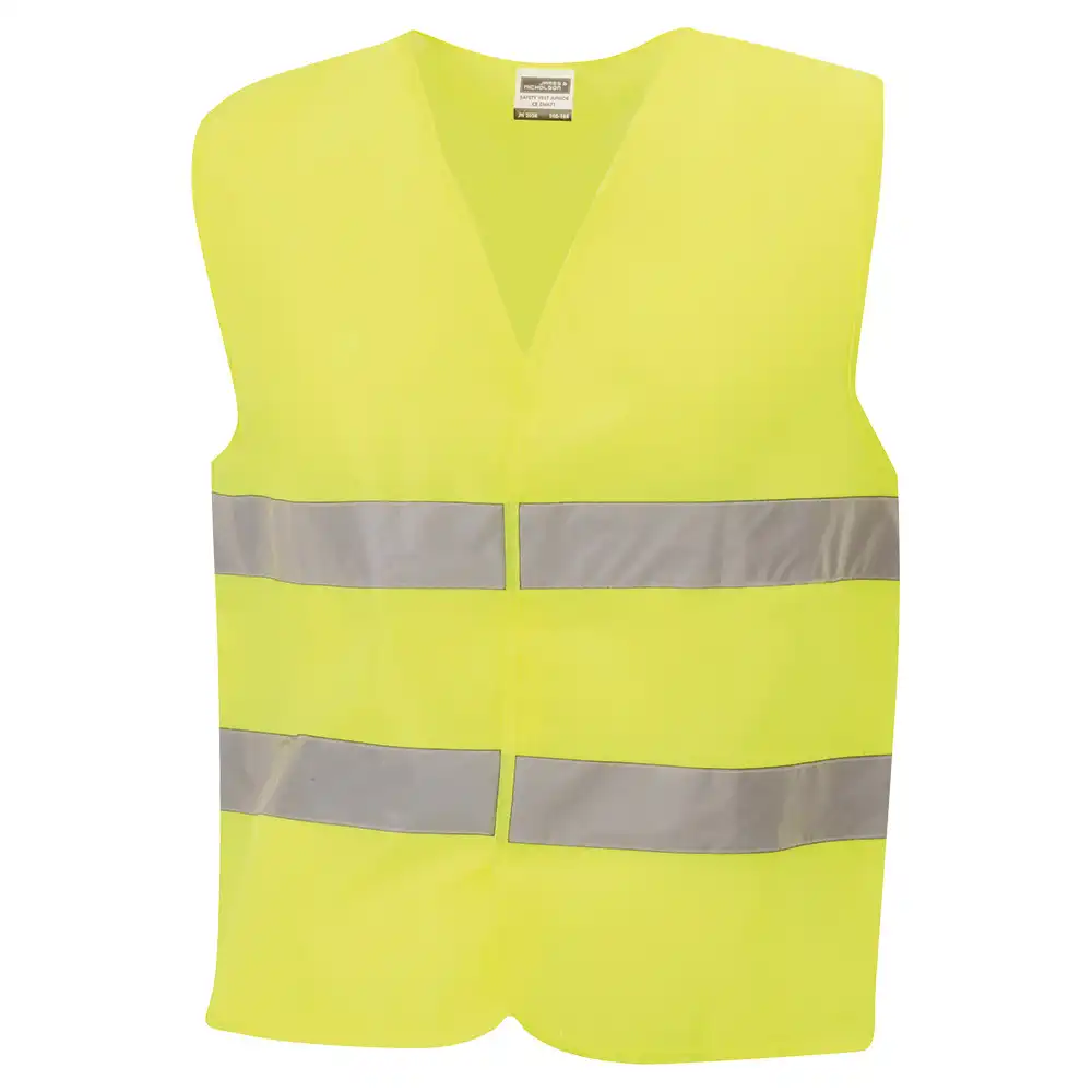Warnweste "JN200" Kl. 2 in fluorescent-yellow, S-XXL - Thumbnail 1