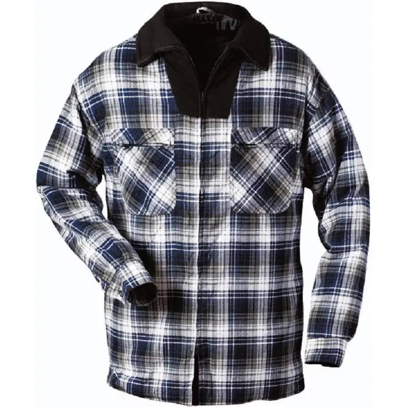 Thermohemd mit Futter "INUVIK" blau-kariert in S - Thumbnail 1