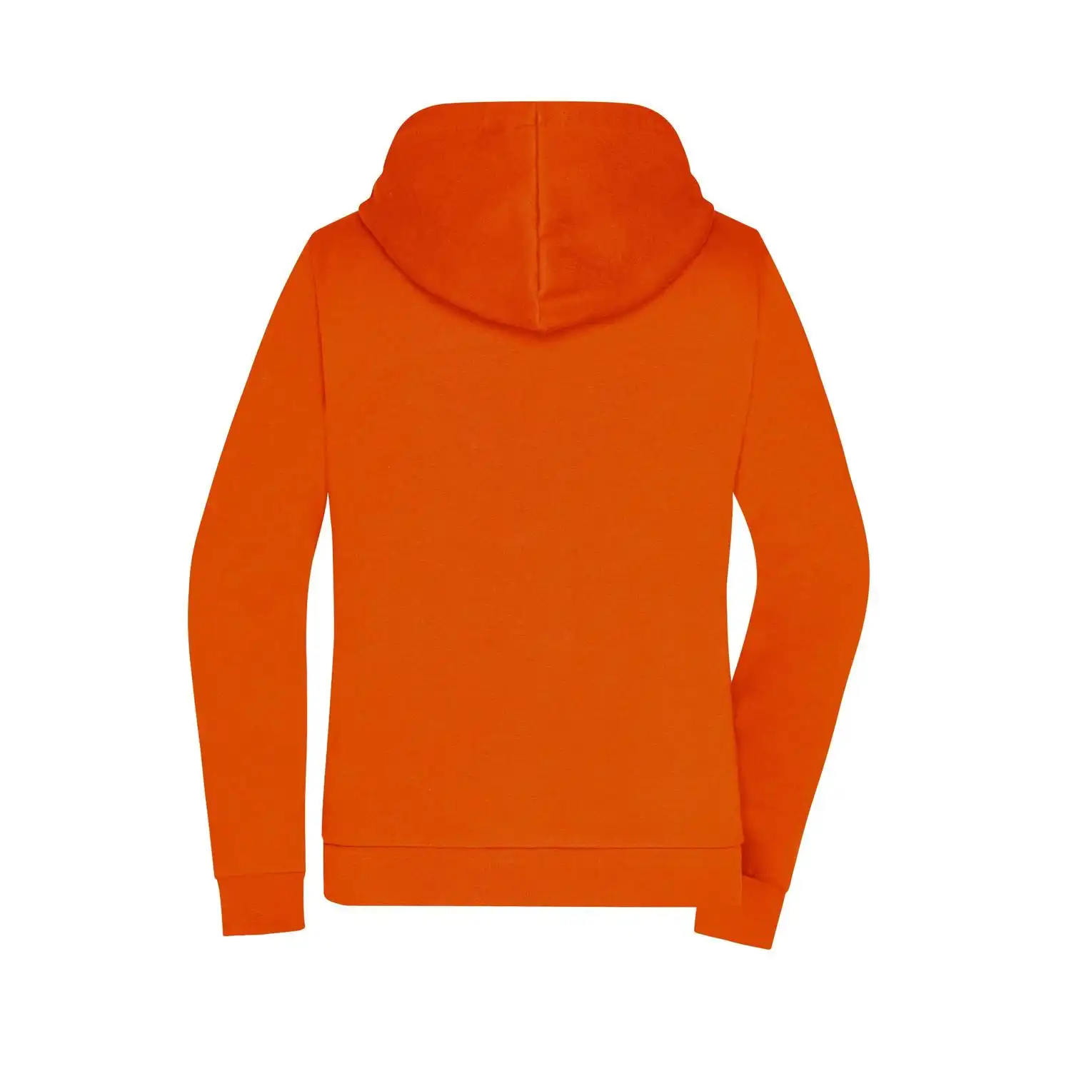 Ladies' Promo Zip Hoody in Orange, L - Thumbnail 4