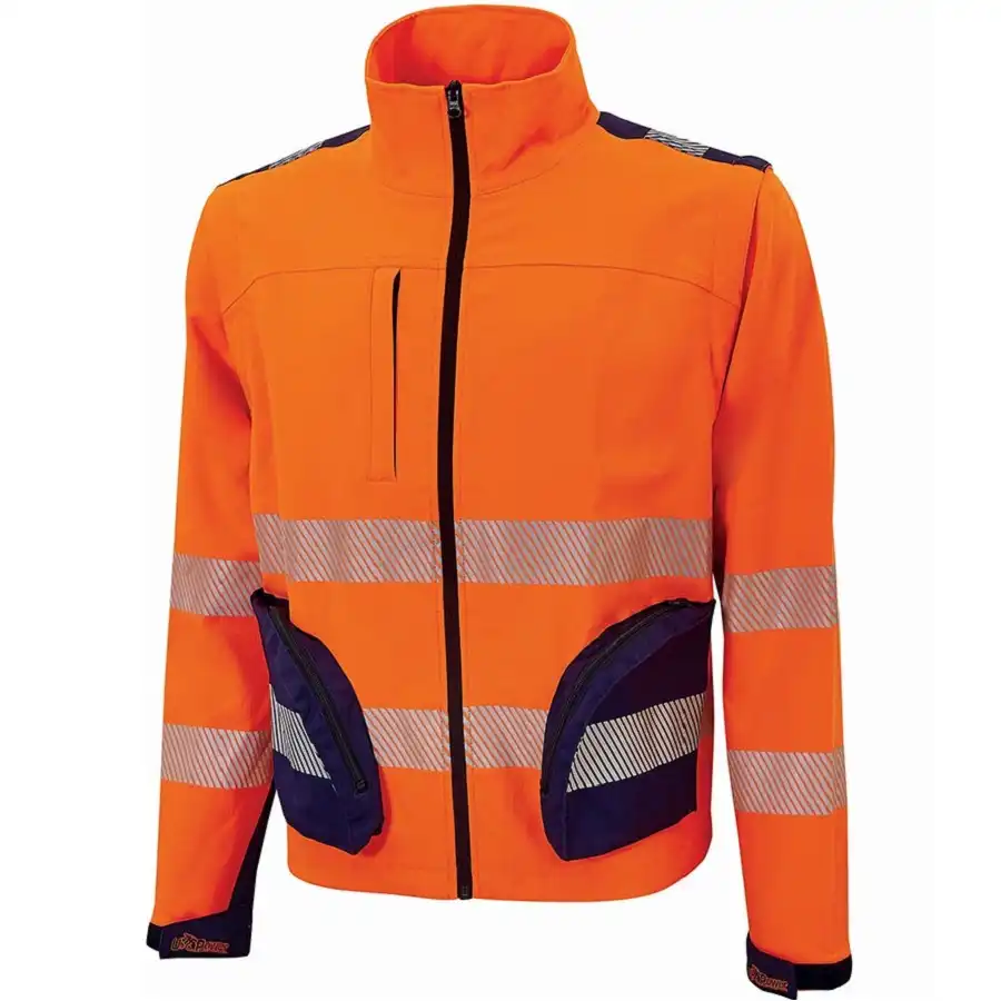 Warnschutz Stretch Bundjacke 2in1 "BEA" in Orange, XS (DE size: XXS) - Thumbnail 1