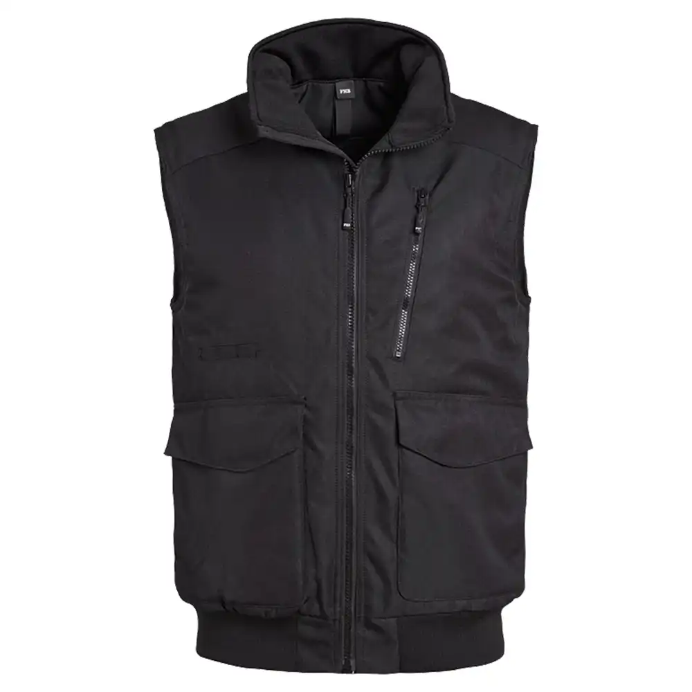 Arbeitsweste "GUIDO" schwarz in schwarz, XL - Thumbnail 1