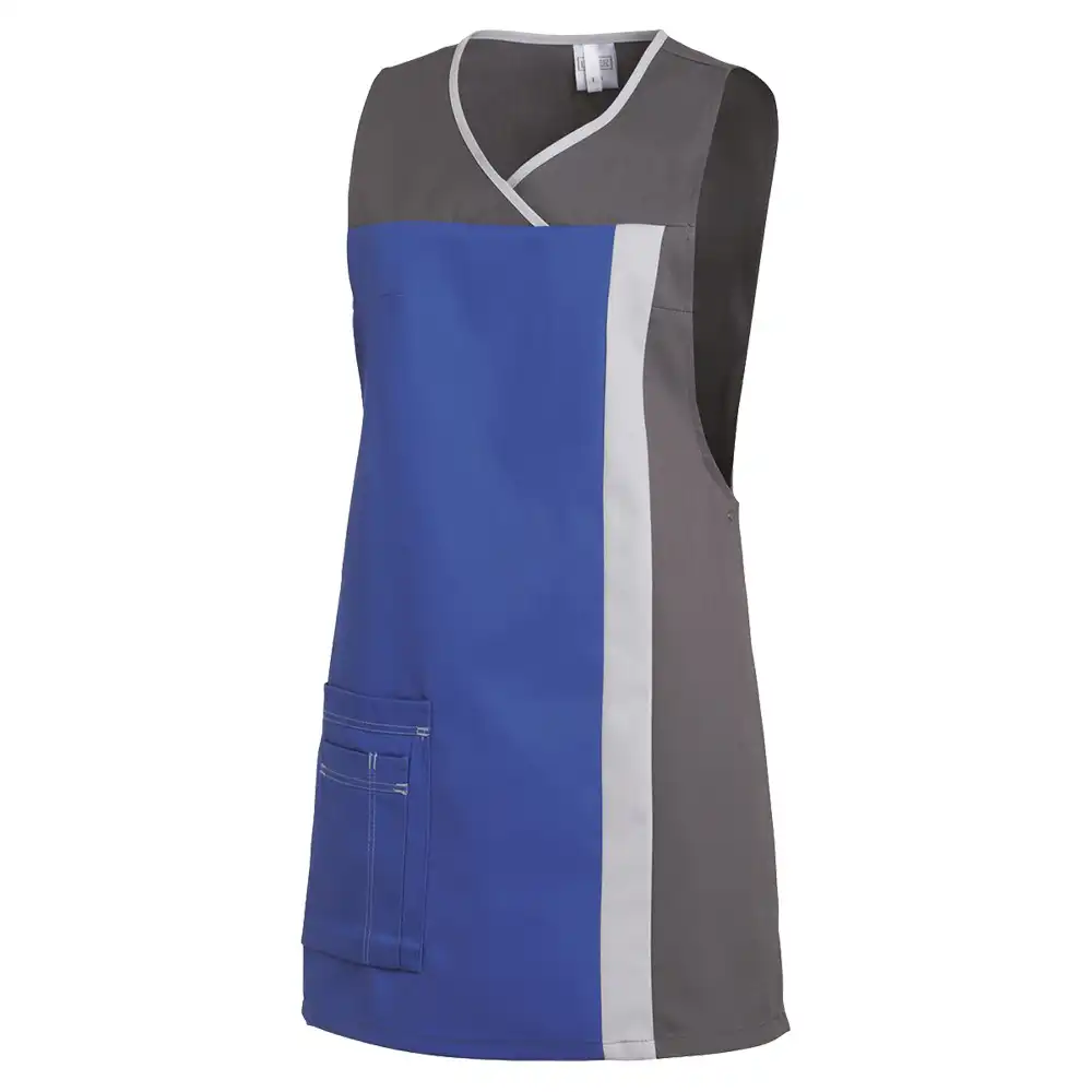 Damen-Überwurfschürze "08/2527" in königsblau/grau, I (36-42) - Bild 1