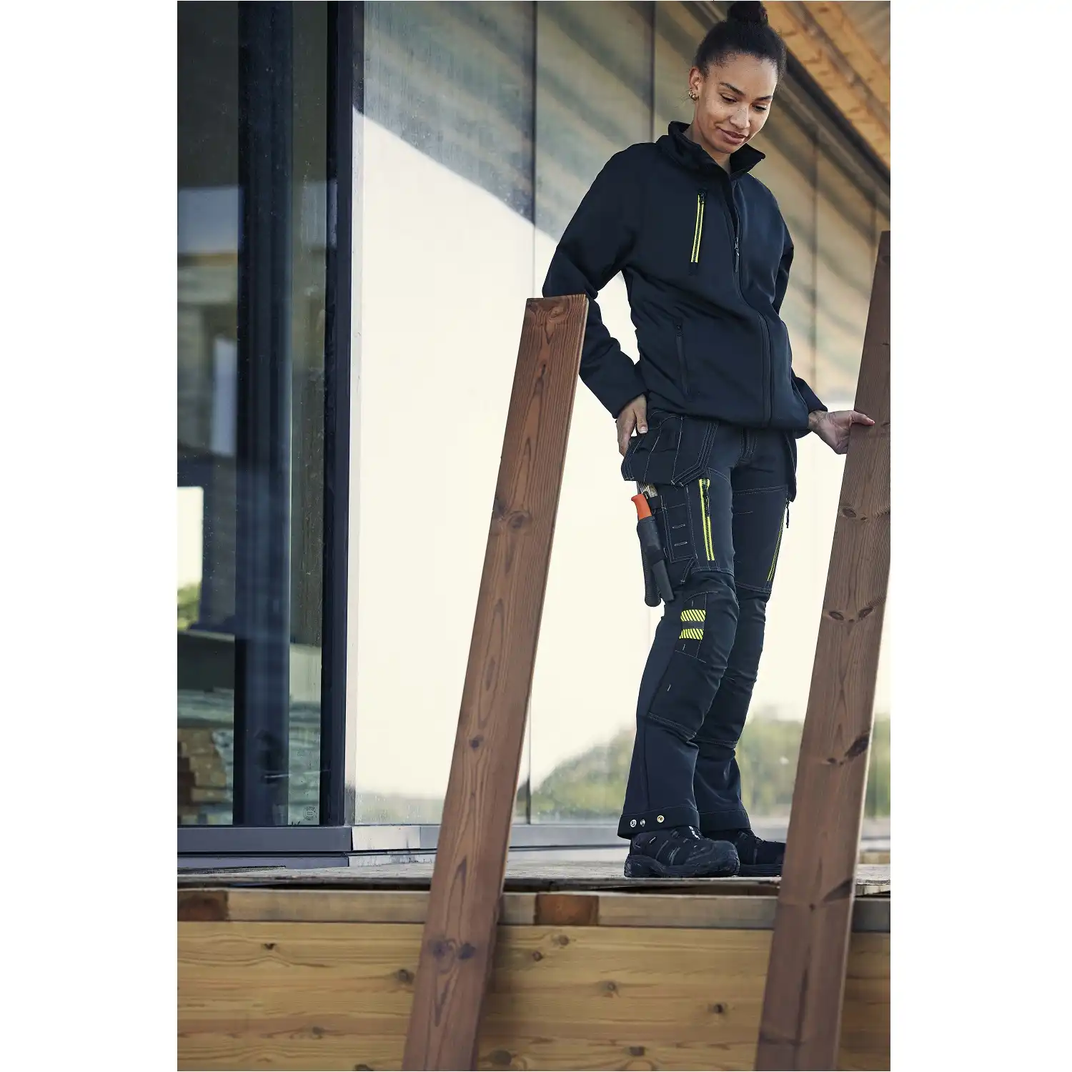 Stretch Fleecejacke "4870 GPY" Tyresta schwarz in 3XL - Thumbnail 4