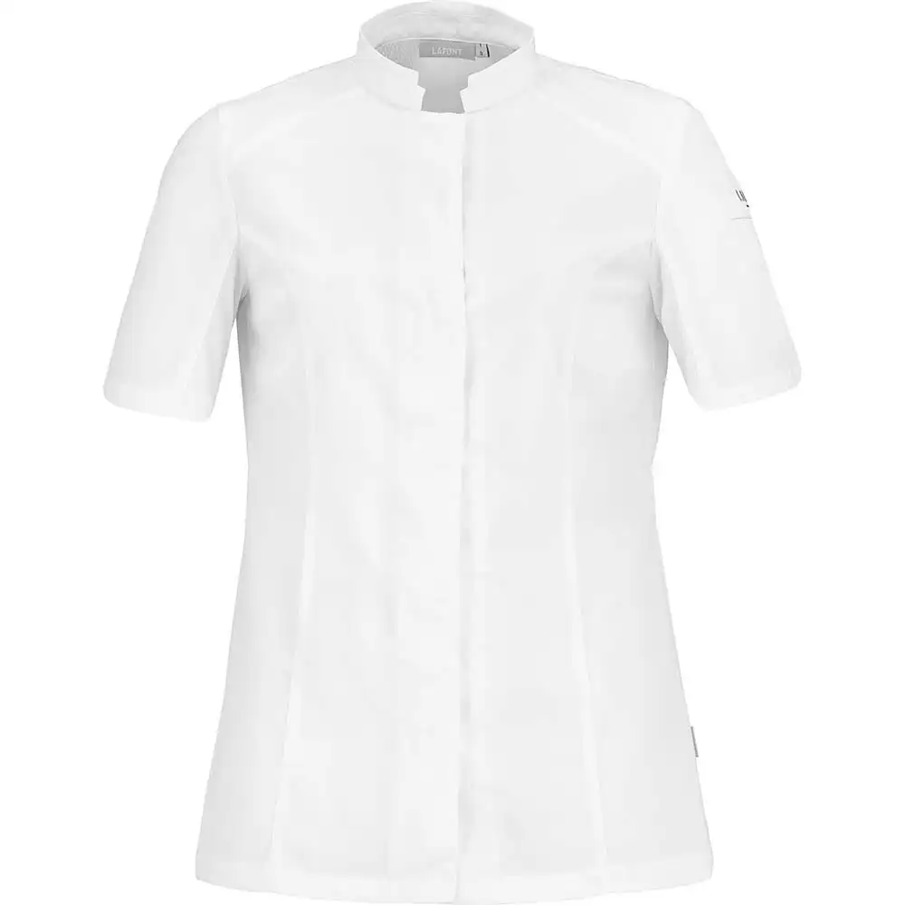 Damen Kochhemd "MARJORAM" in L, Weiß - Thumbnail 1